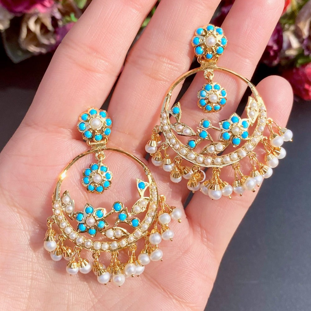 Chandbali Earrings | 22k Gold | Gold Plated Silver