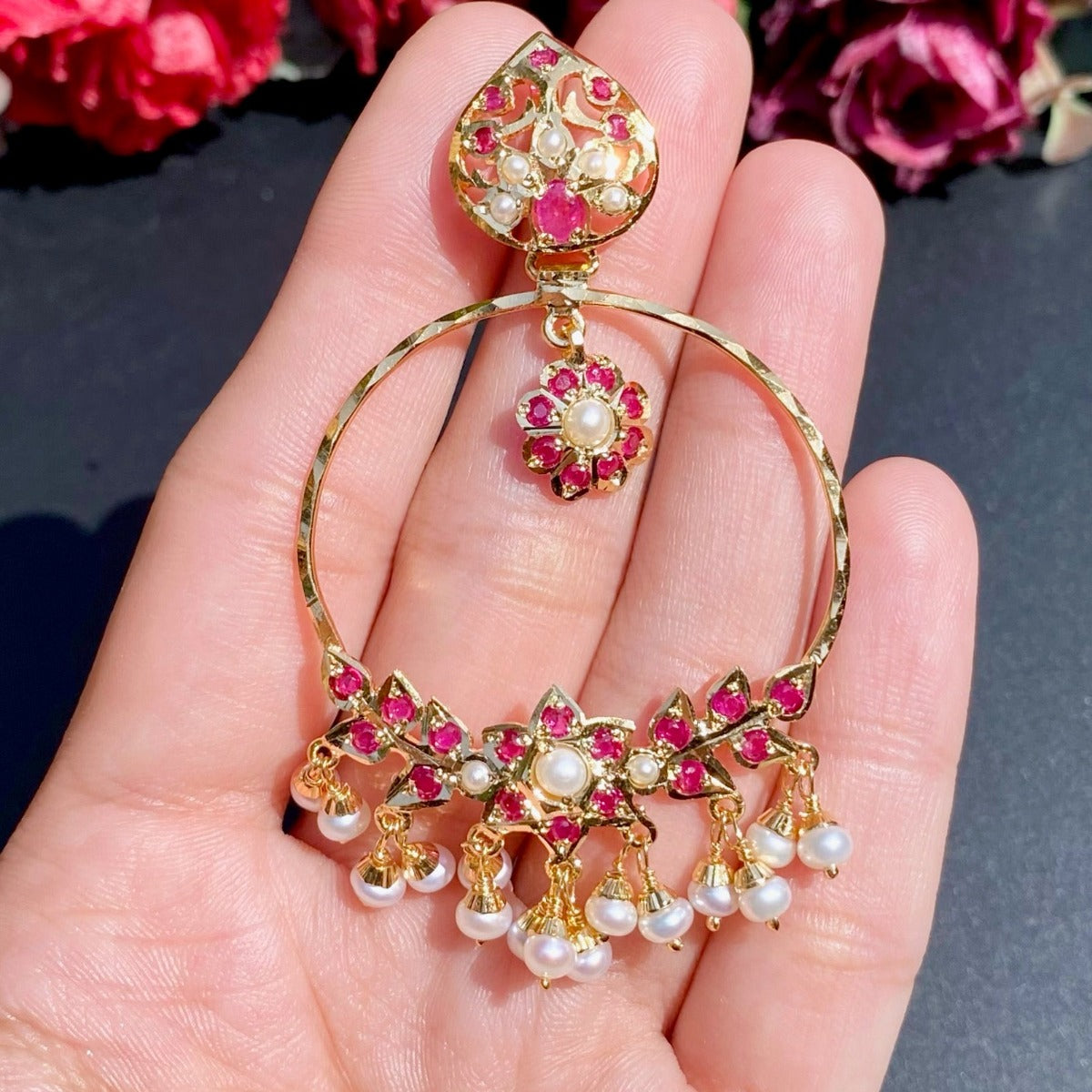 Small Simple Chandbalis | Dainty Lightweight Chandbali Earrings