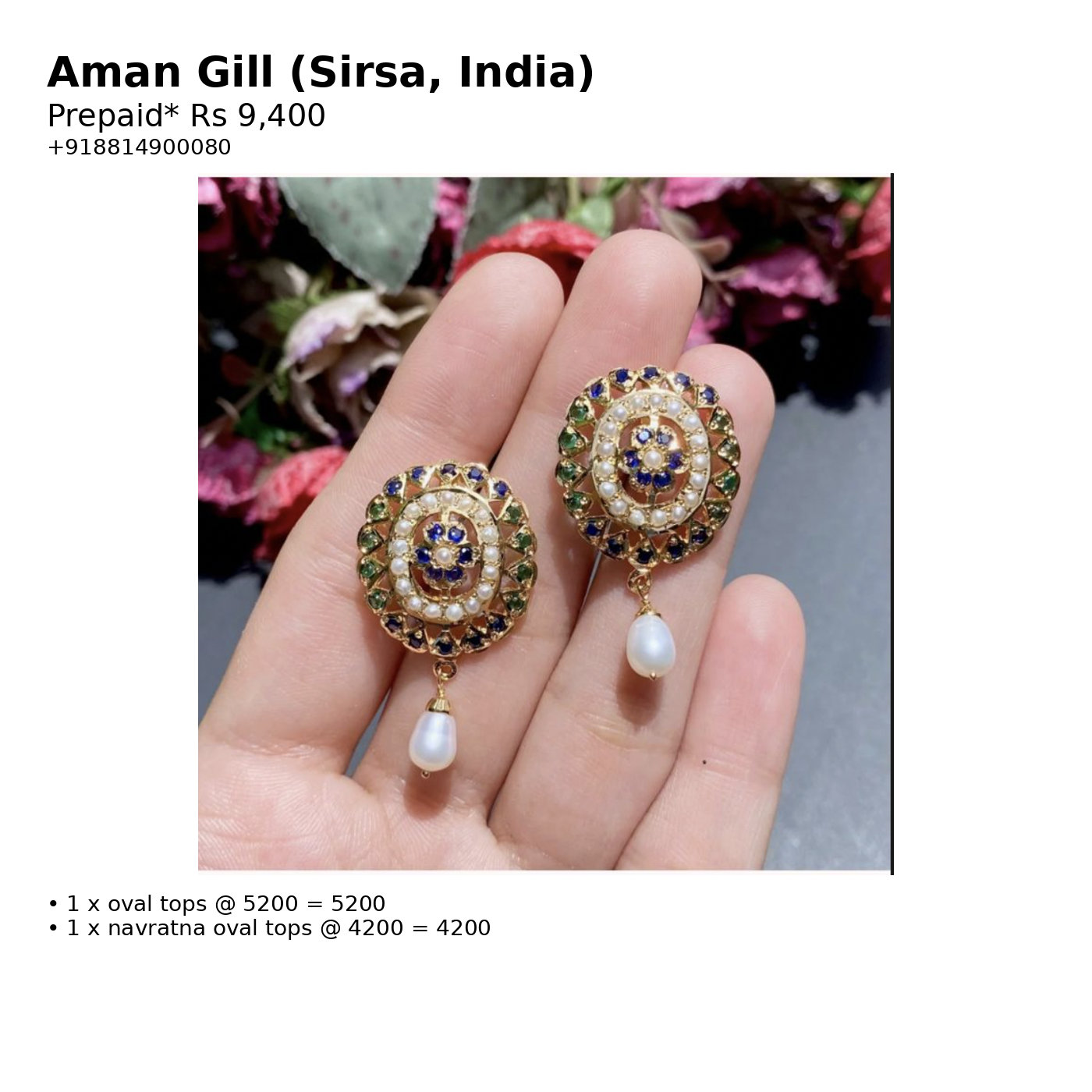 Custom Order – Aman Gill – 2025-11-27 09:57