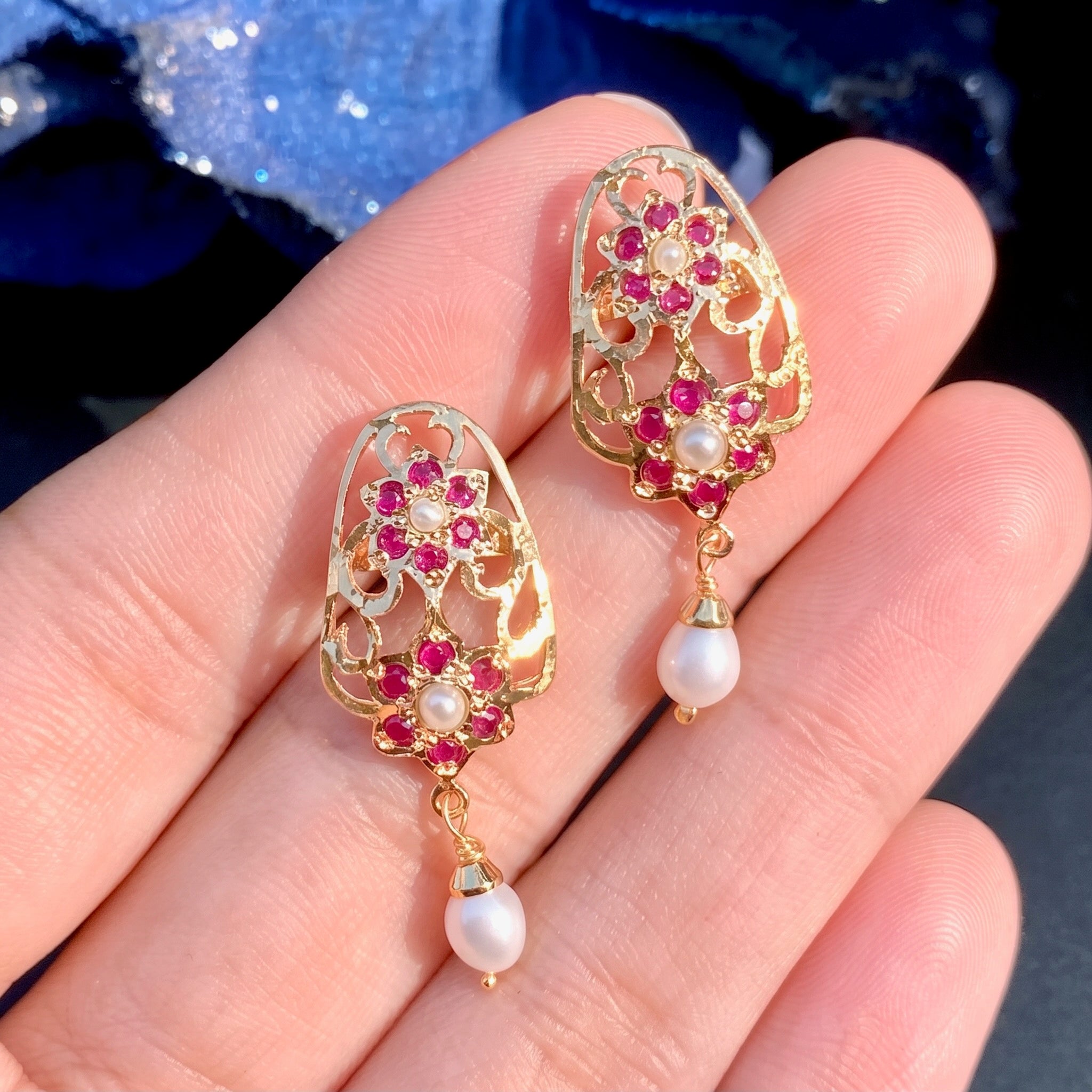 ruby studs