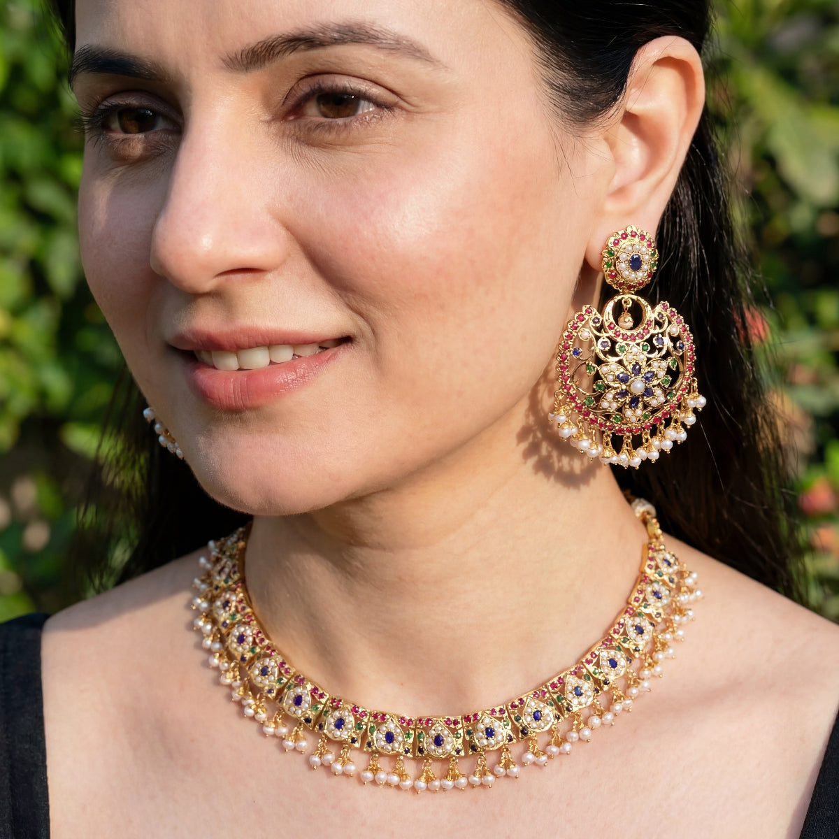 Buy Gold Plated Jadau Sets Online | Exquisitely Crafted | Premium Materials NS 264