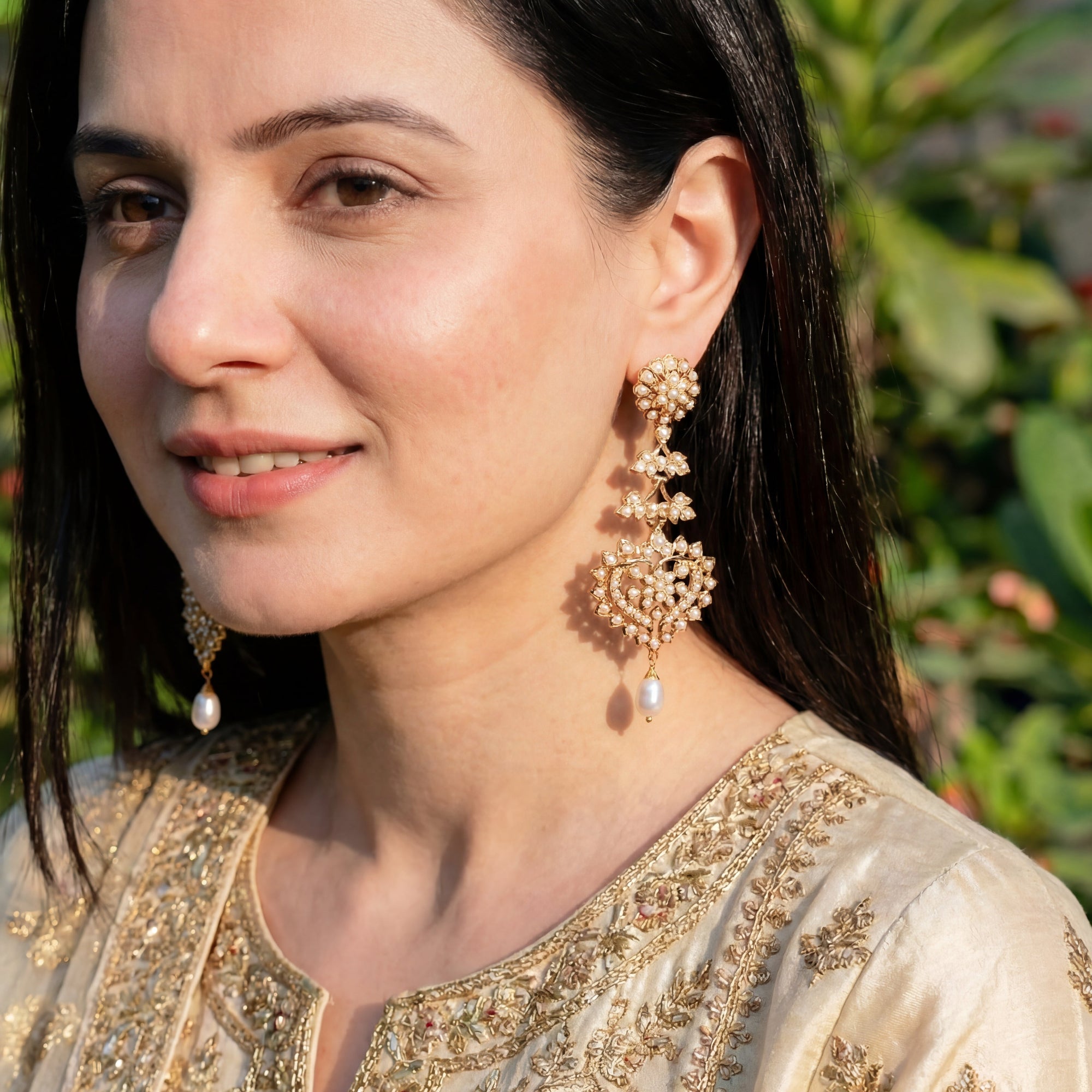 Pearl Dangle and Drop Earrings | Dainty Pearl Earrings ER 376