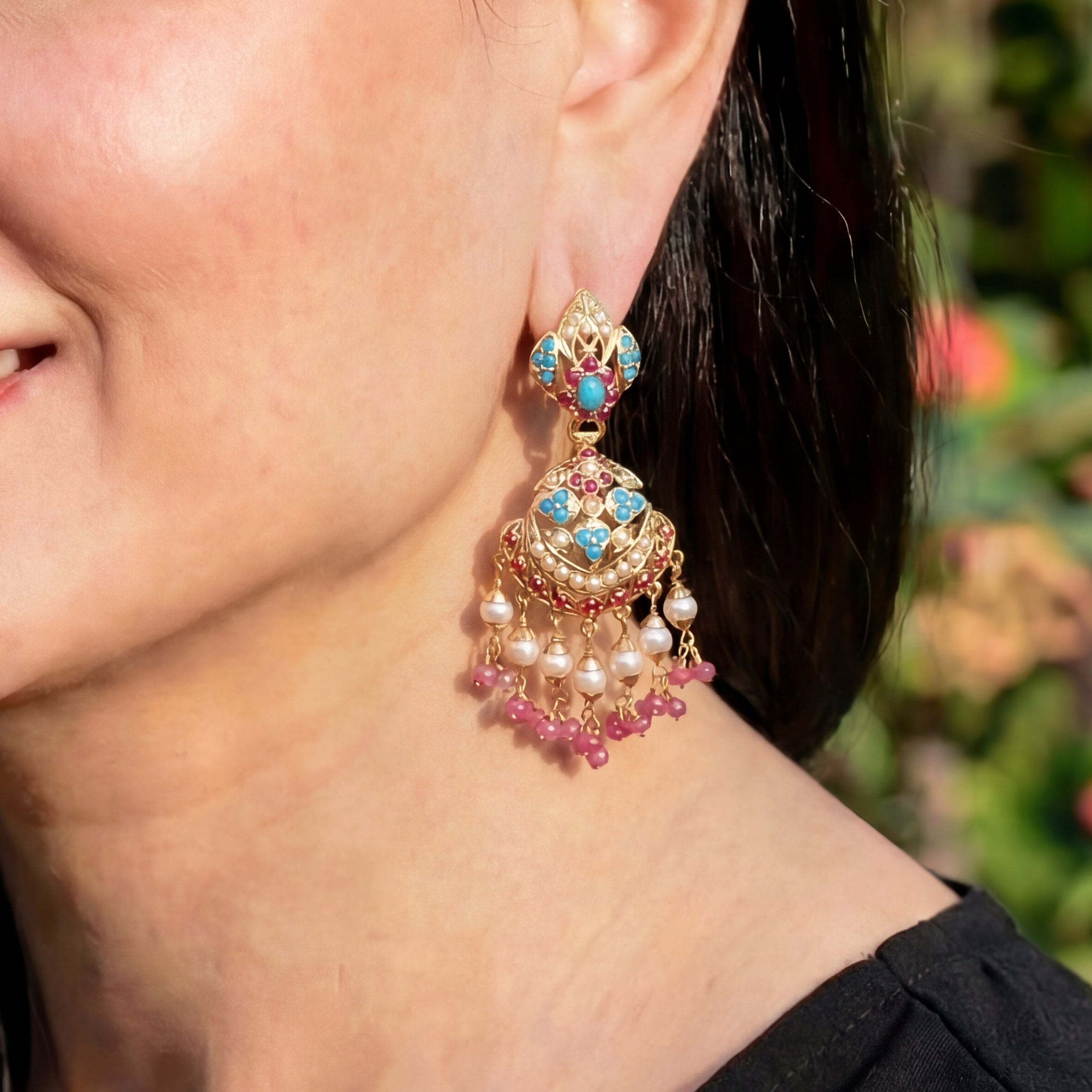 Delicate Earrings in Gold Plated Silver ER 241