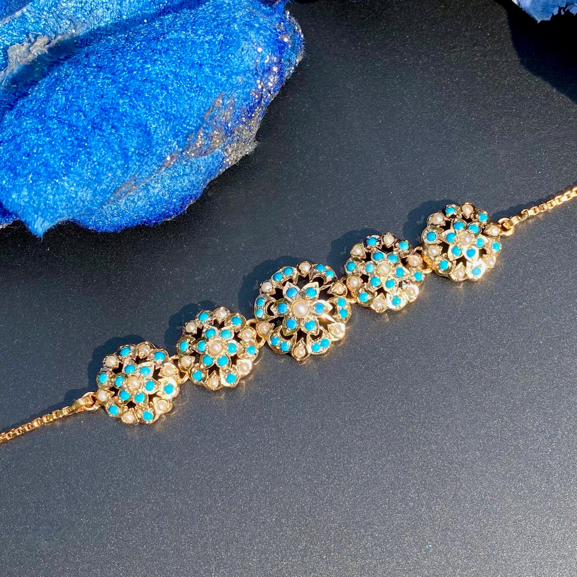 feroza bracelet gold plated