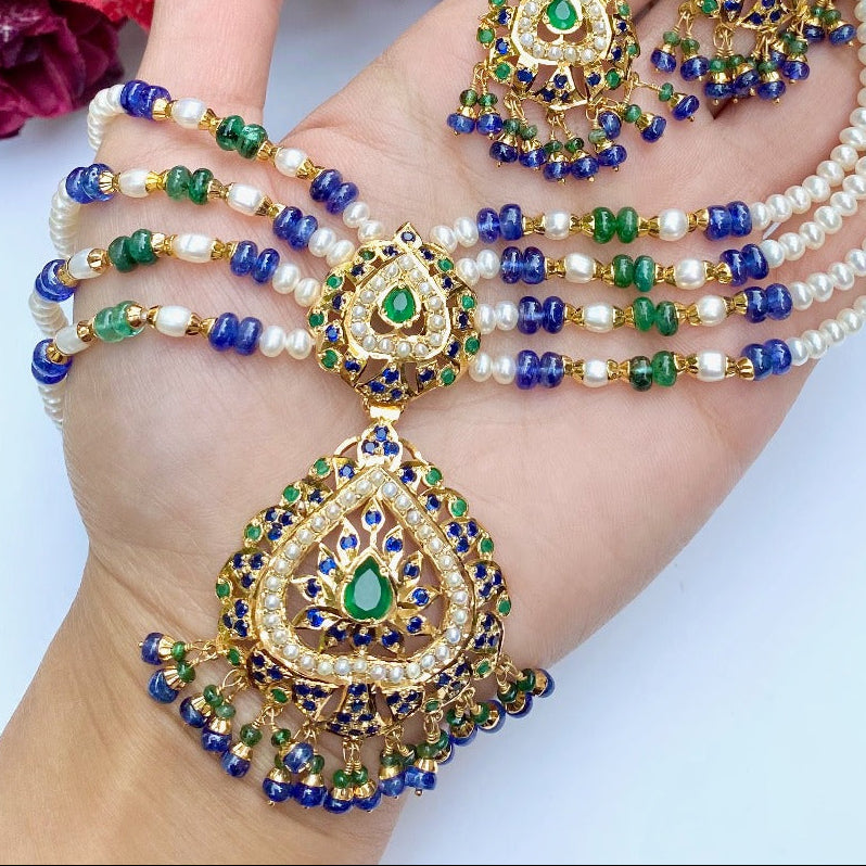 blue sapphire choker