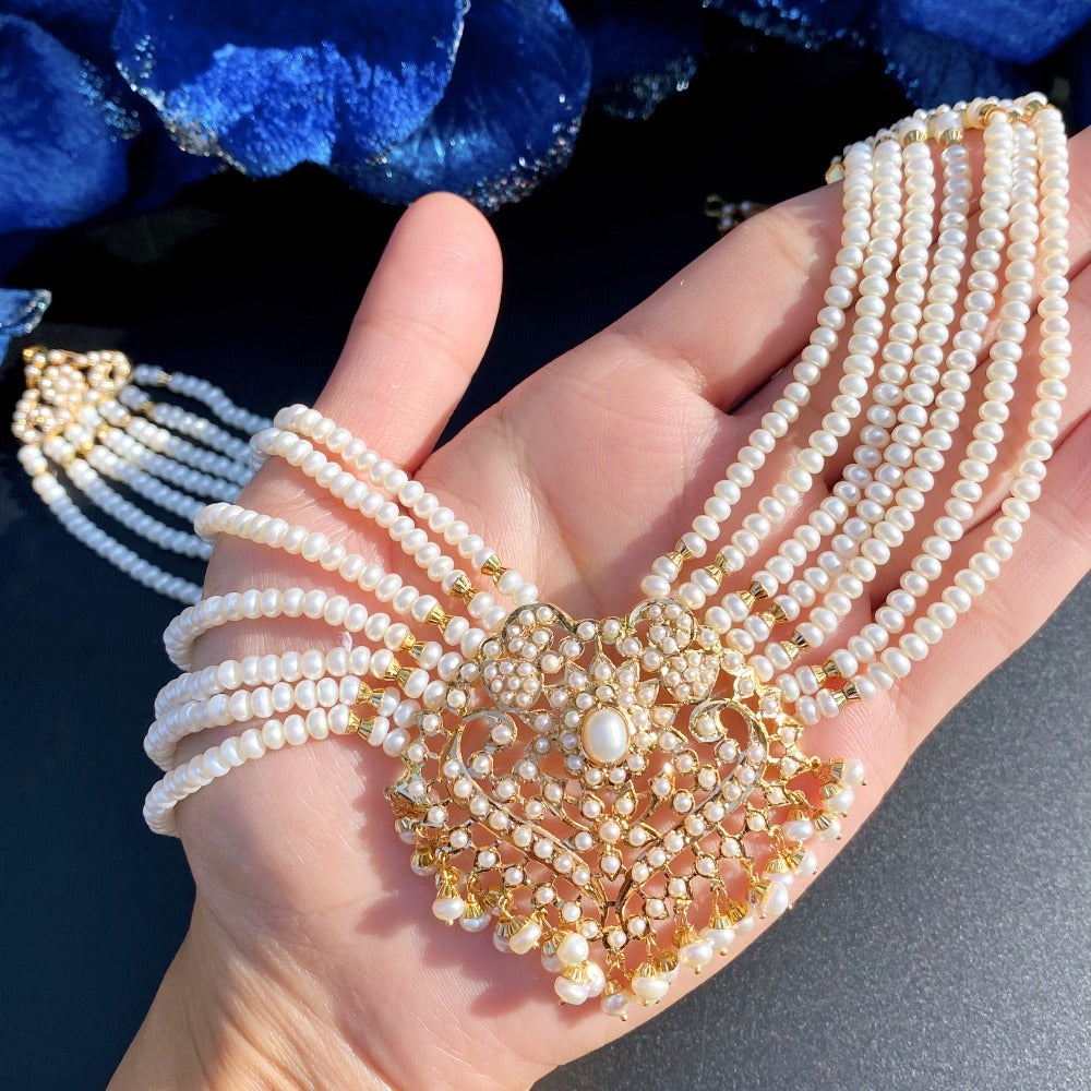 Gold Rani Pearl Rani Haar Designs With Prices Bridal Necklace Gold