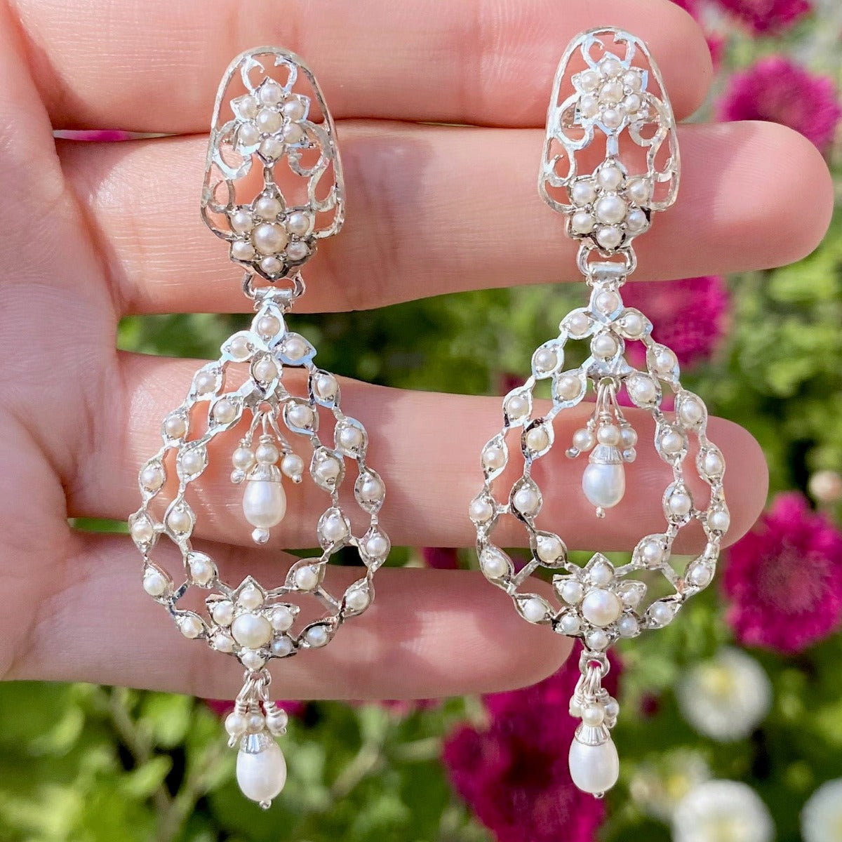 daily wear silver earrings