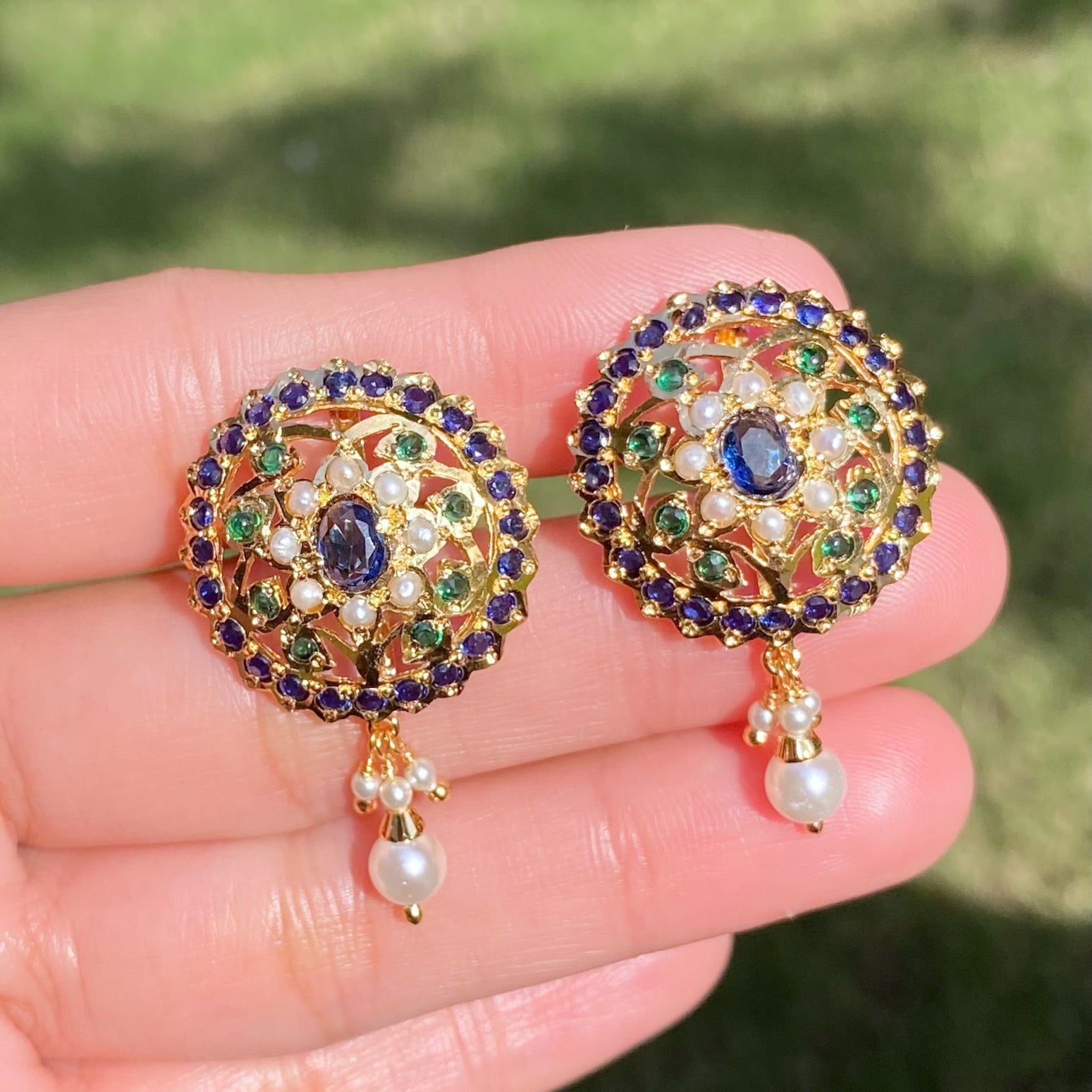 Gold Plated Stud Earrings For Women | Premium Budget Friendly Immitation Jewelry Online BER 065