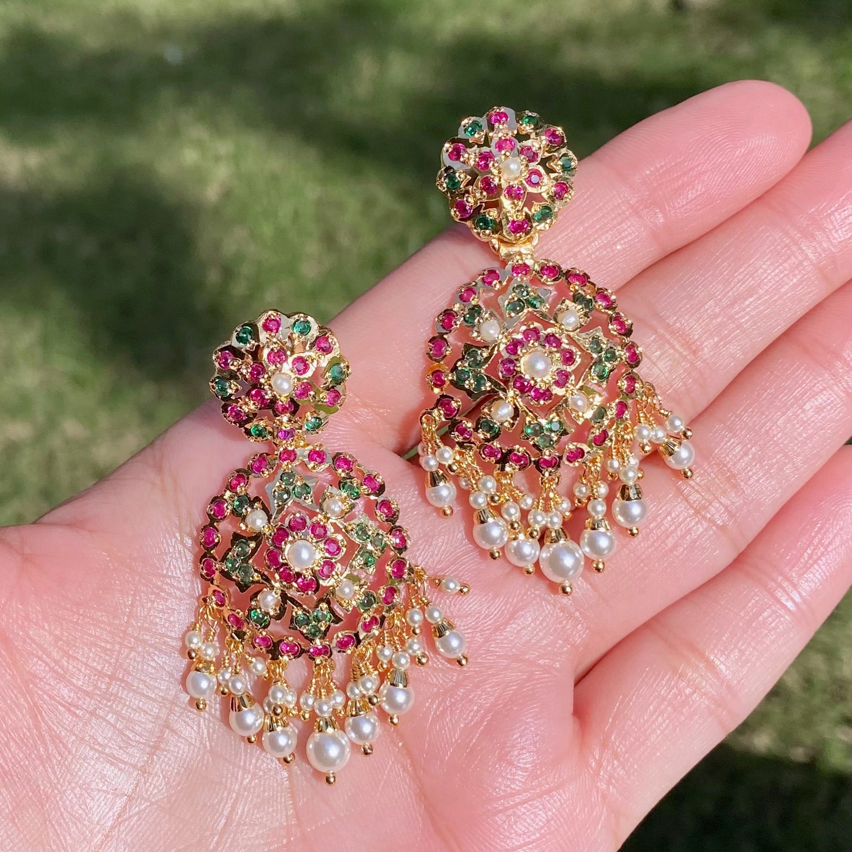 Gold Plated Earrings For Women BER 054