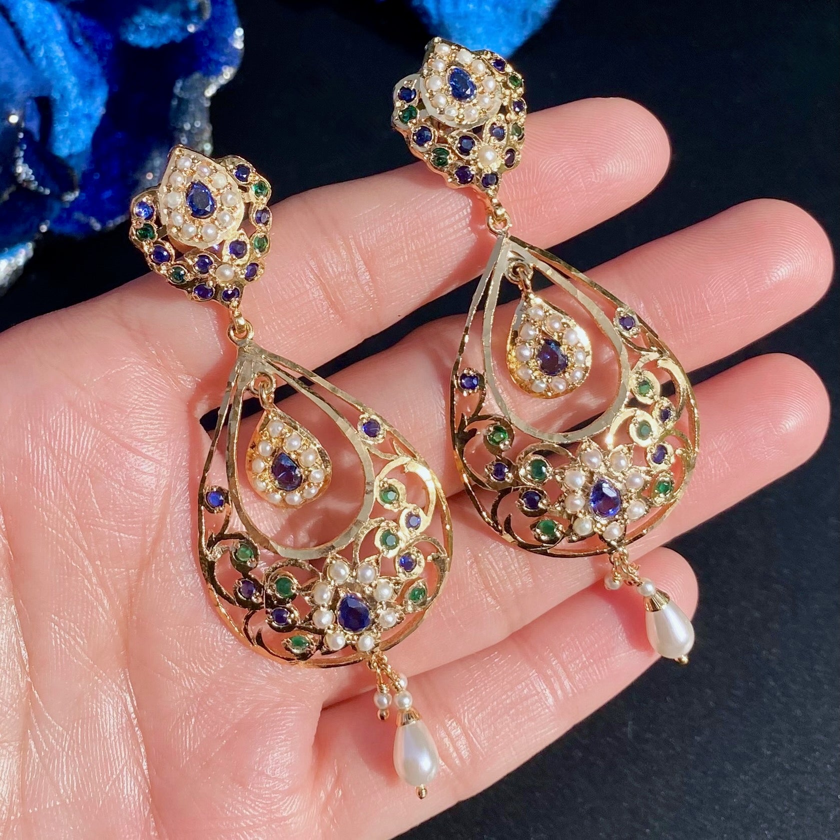 Gold Plated Chandbalis For Women BER 025