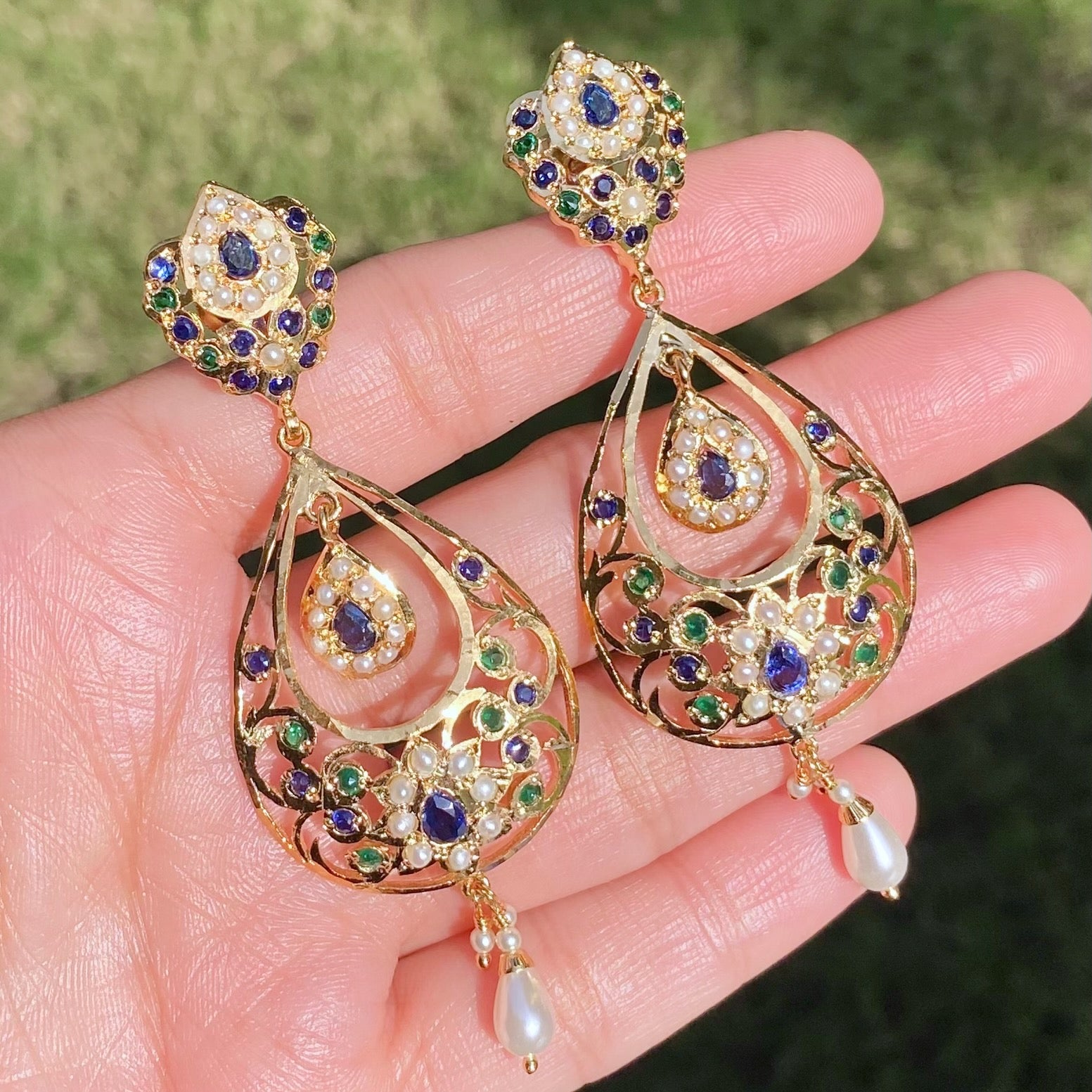 Gold Plated Chandbalis For Women BER 025
