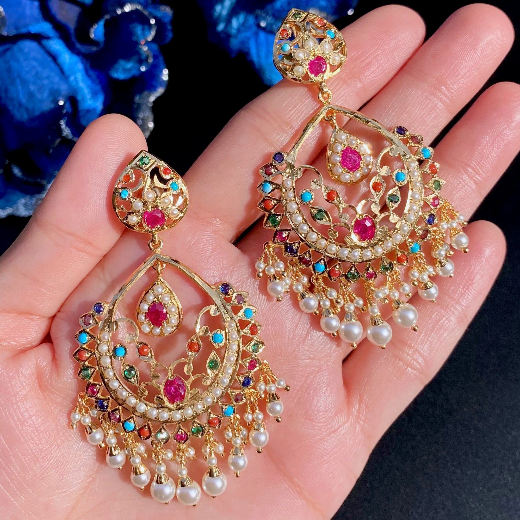 Gold Plated Stud Earrings For Women | Premium Budget Friendly Immitation Jewelry Online BER 061