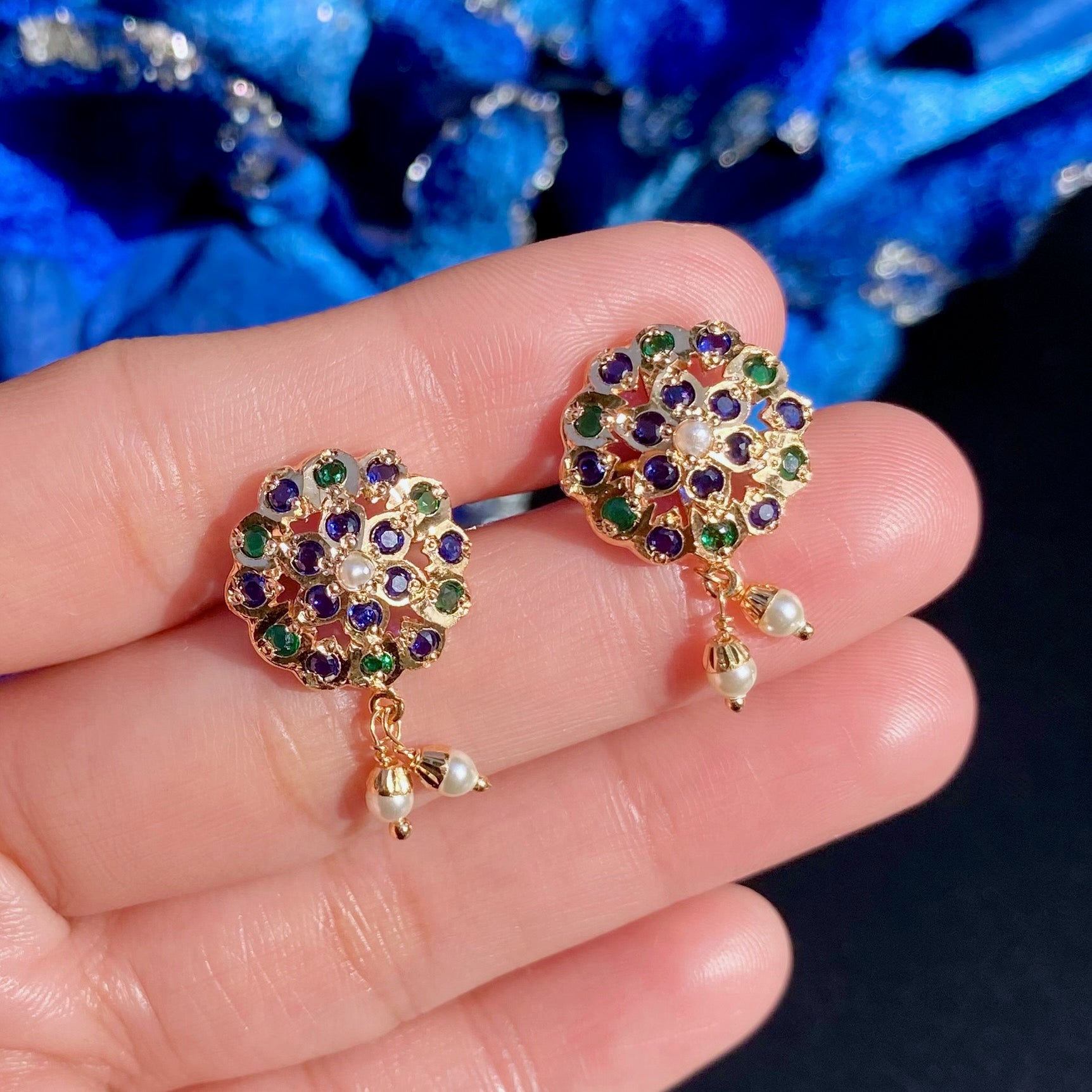 Gold Plated Studs For Women BER 045