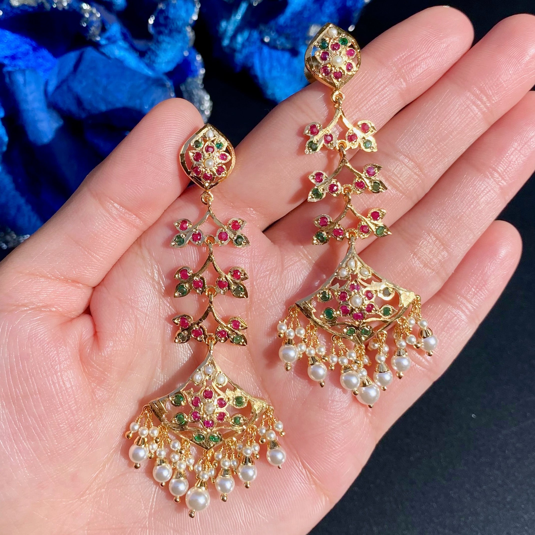 Gold Plated Earrings For Women BER 053