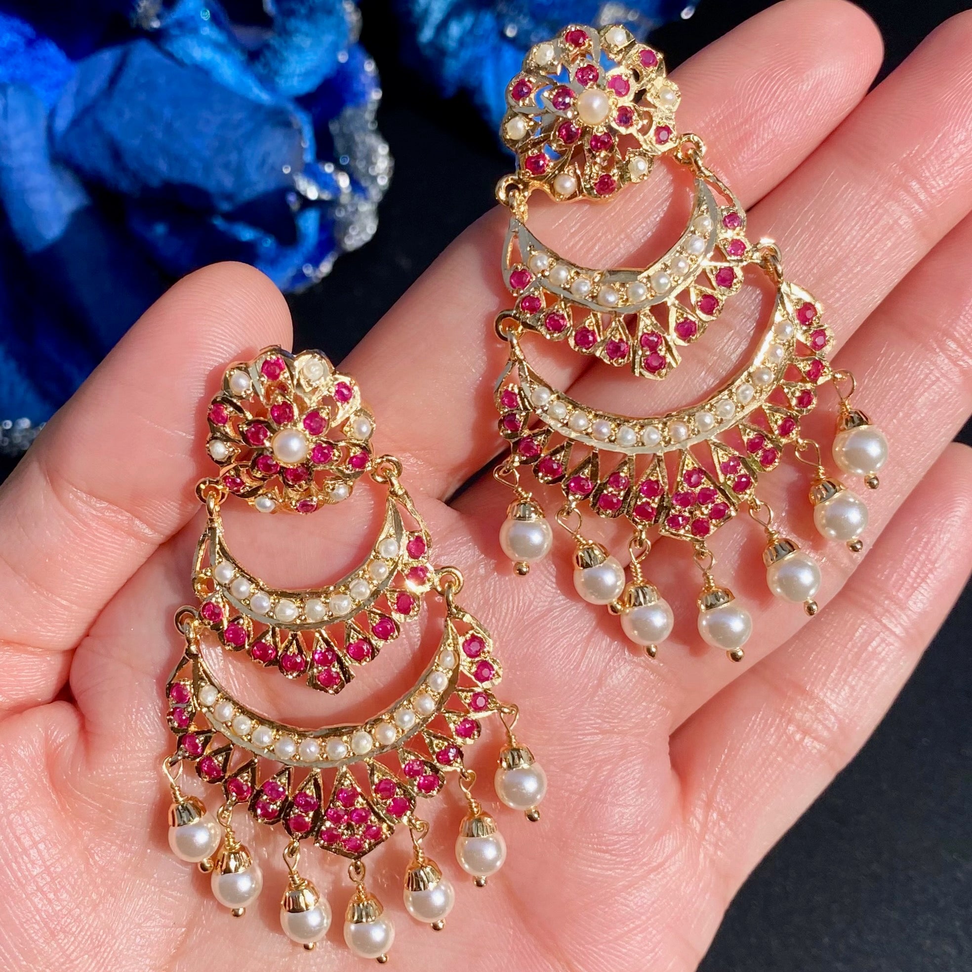 Gold Plated Earrings For Women BER 052