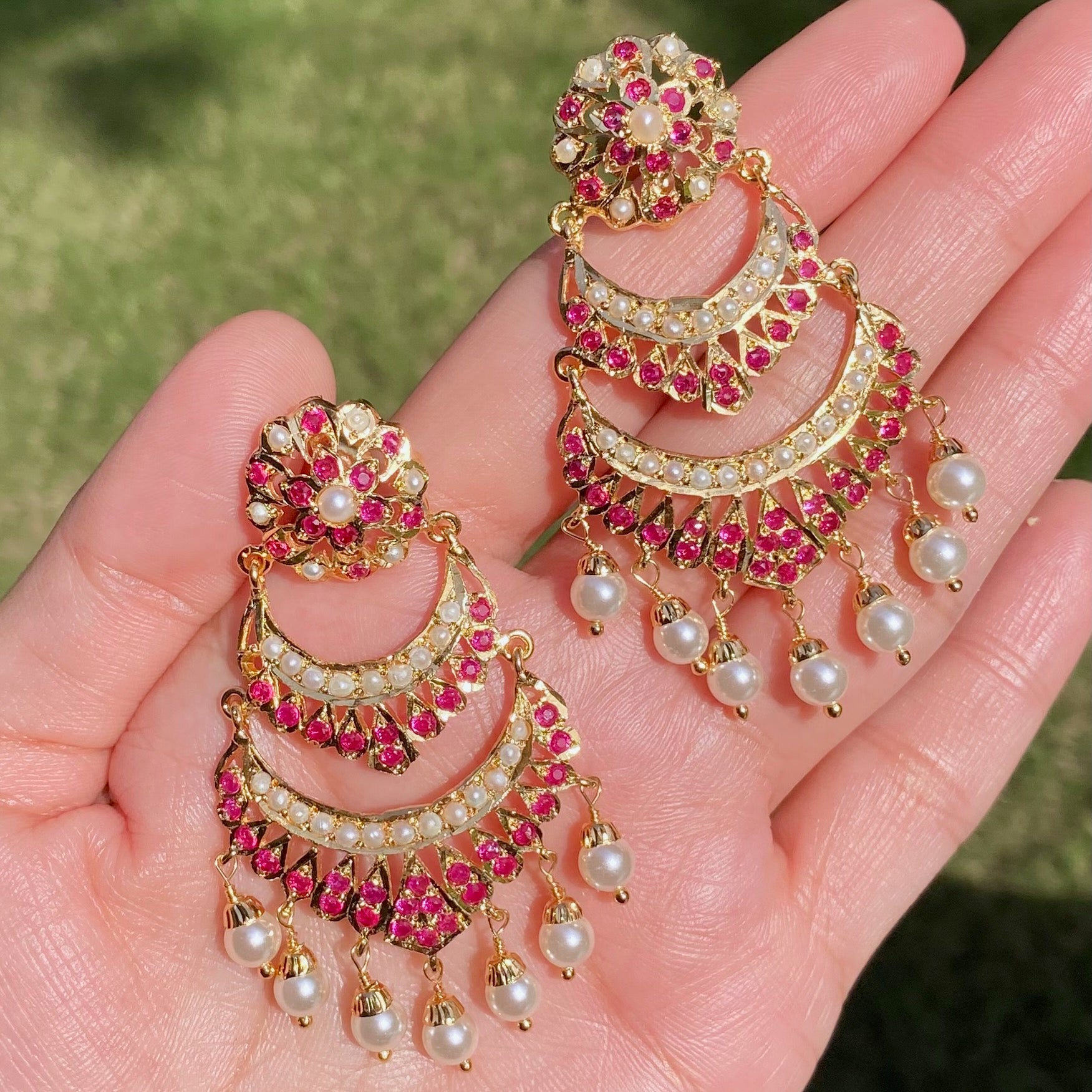 Gold Plated Earrings For Women BER 052