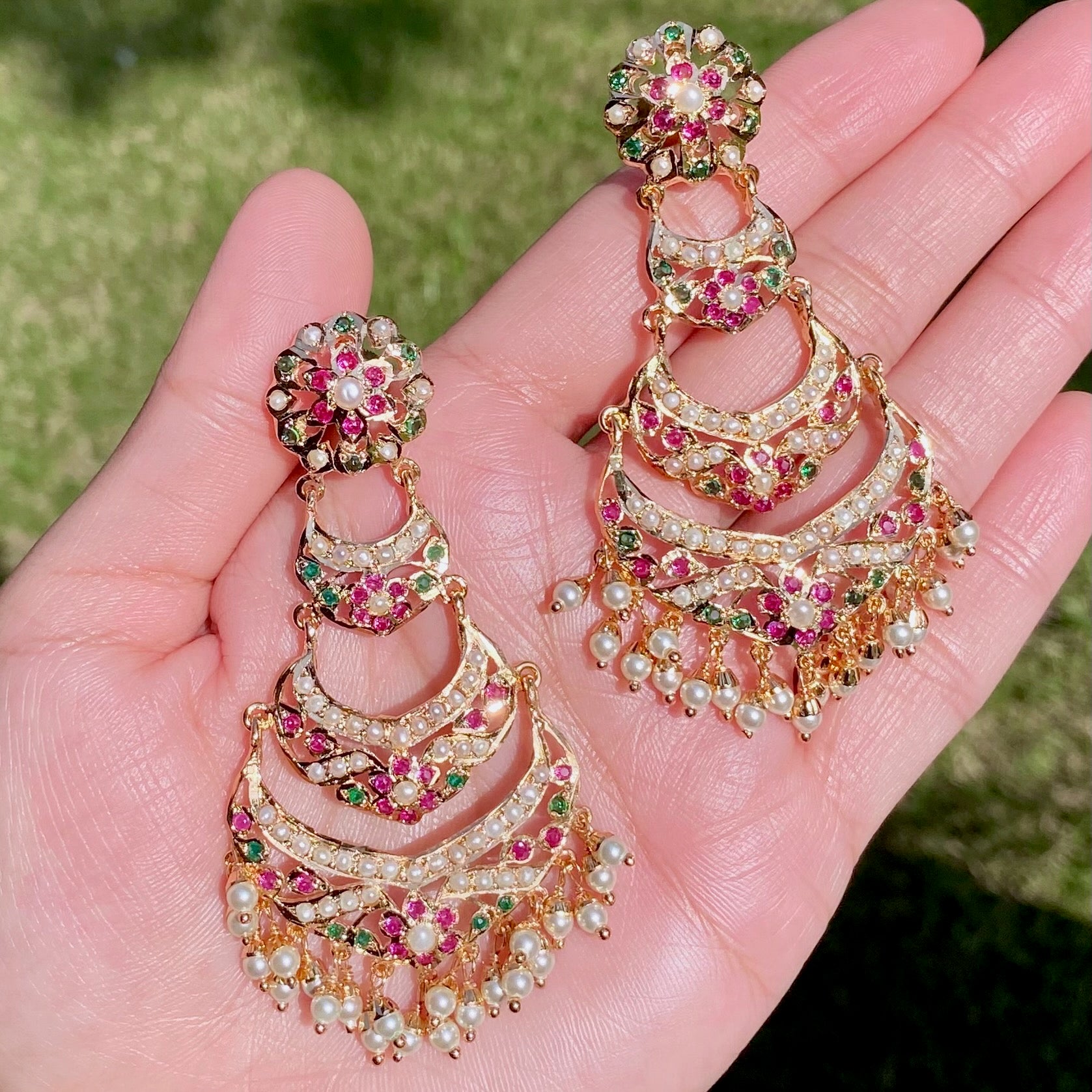 Gold Plated Earrings For Women BER 035