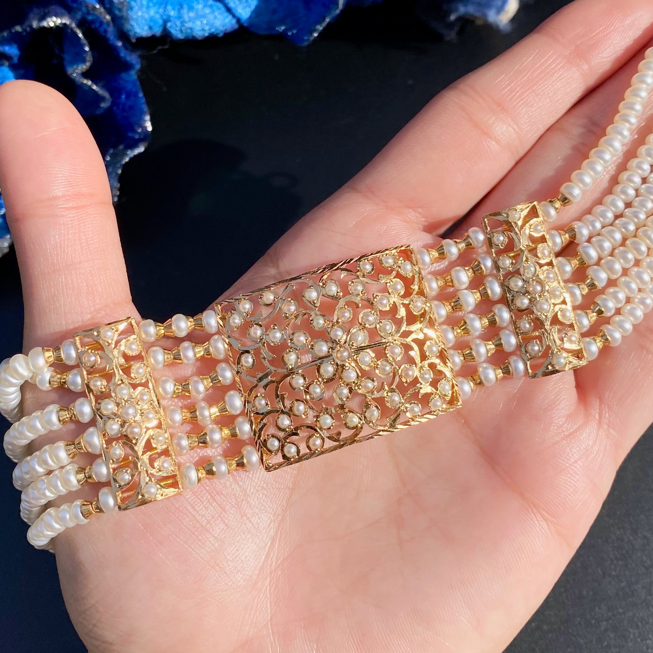 Classic Pearl Choker Set | Real Freshwater Pearls NS 428