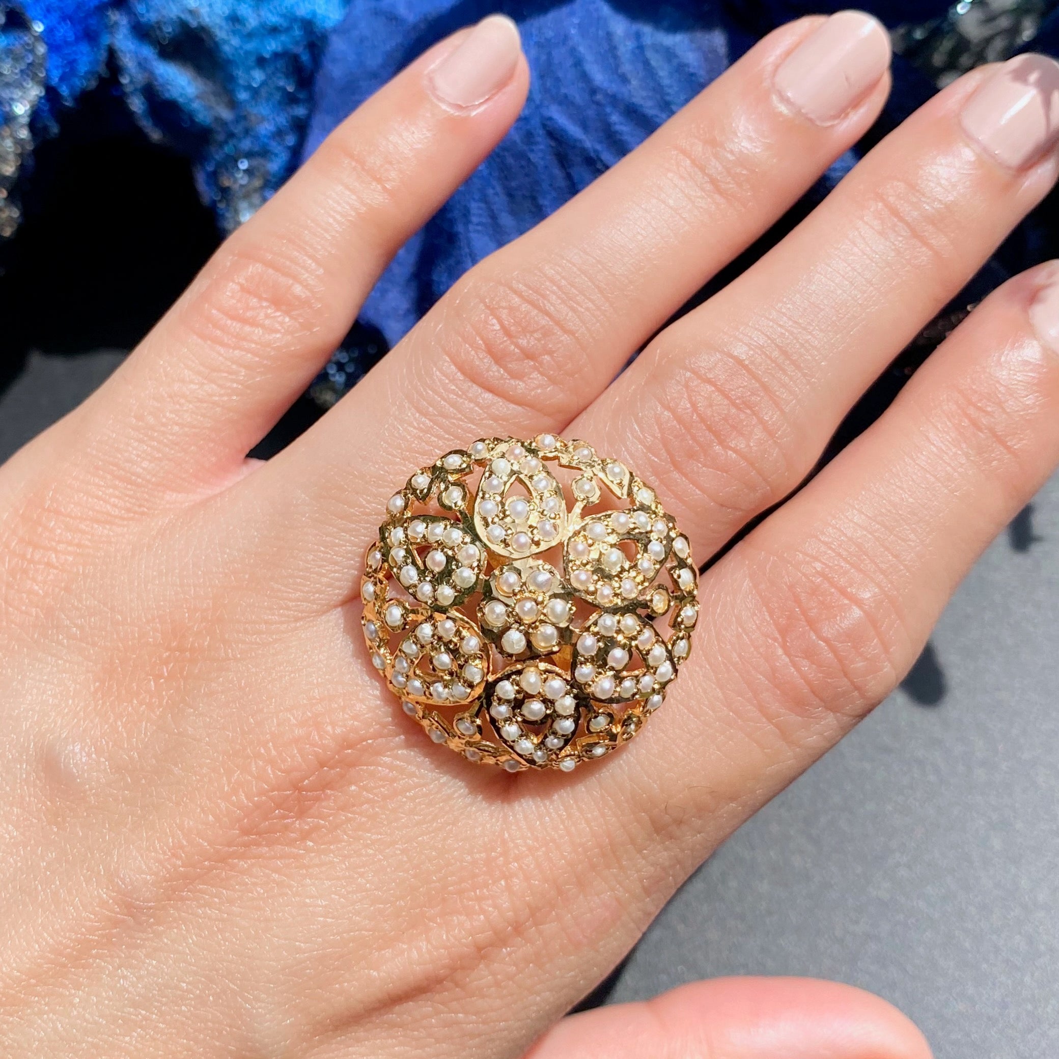 gold plated silver ring