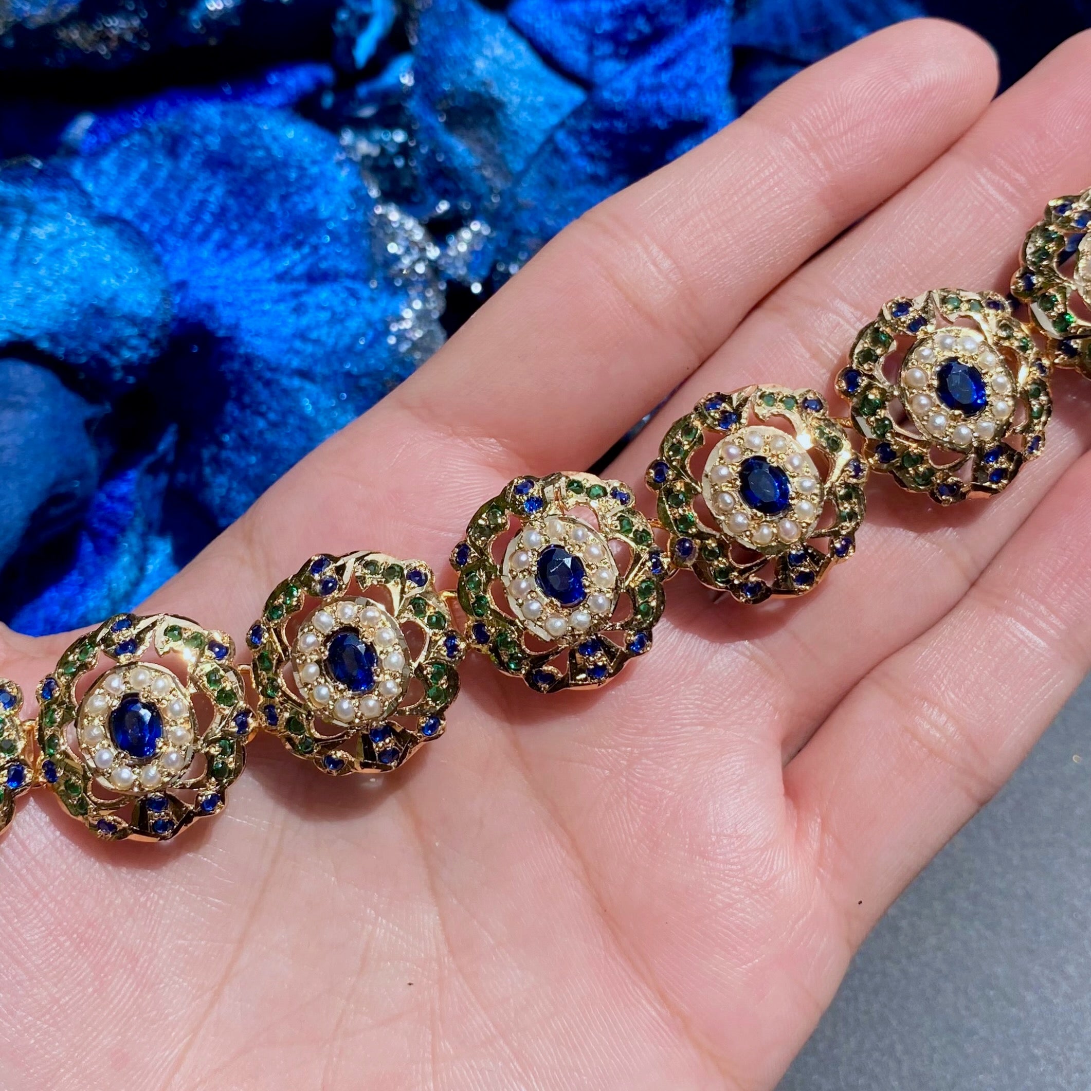 jadau choker gold plated silver base