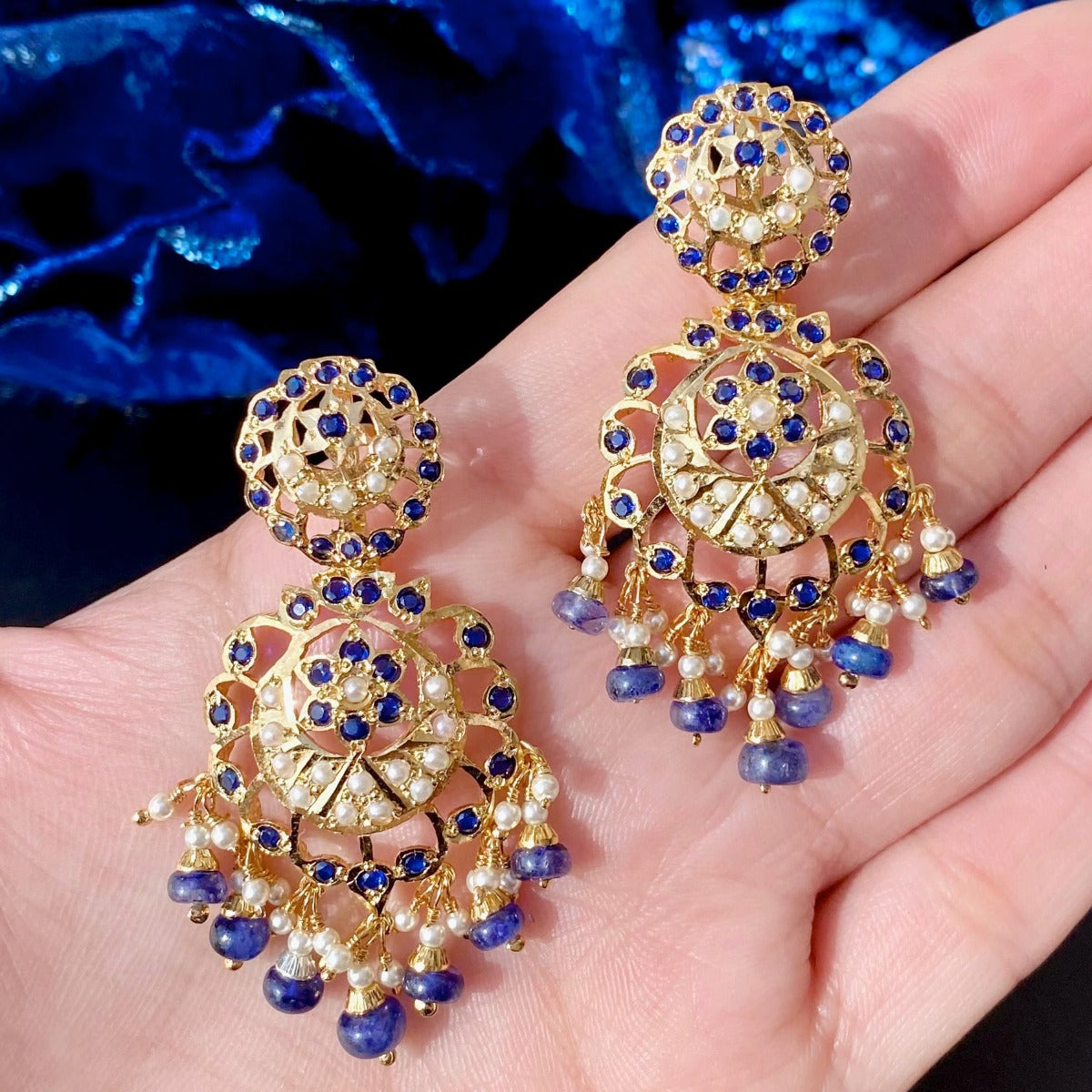 royal blue earrings