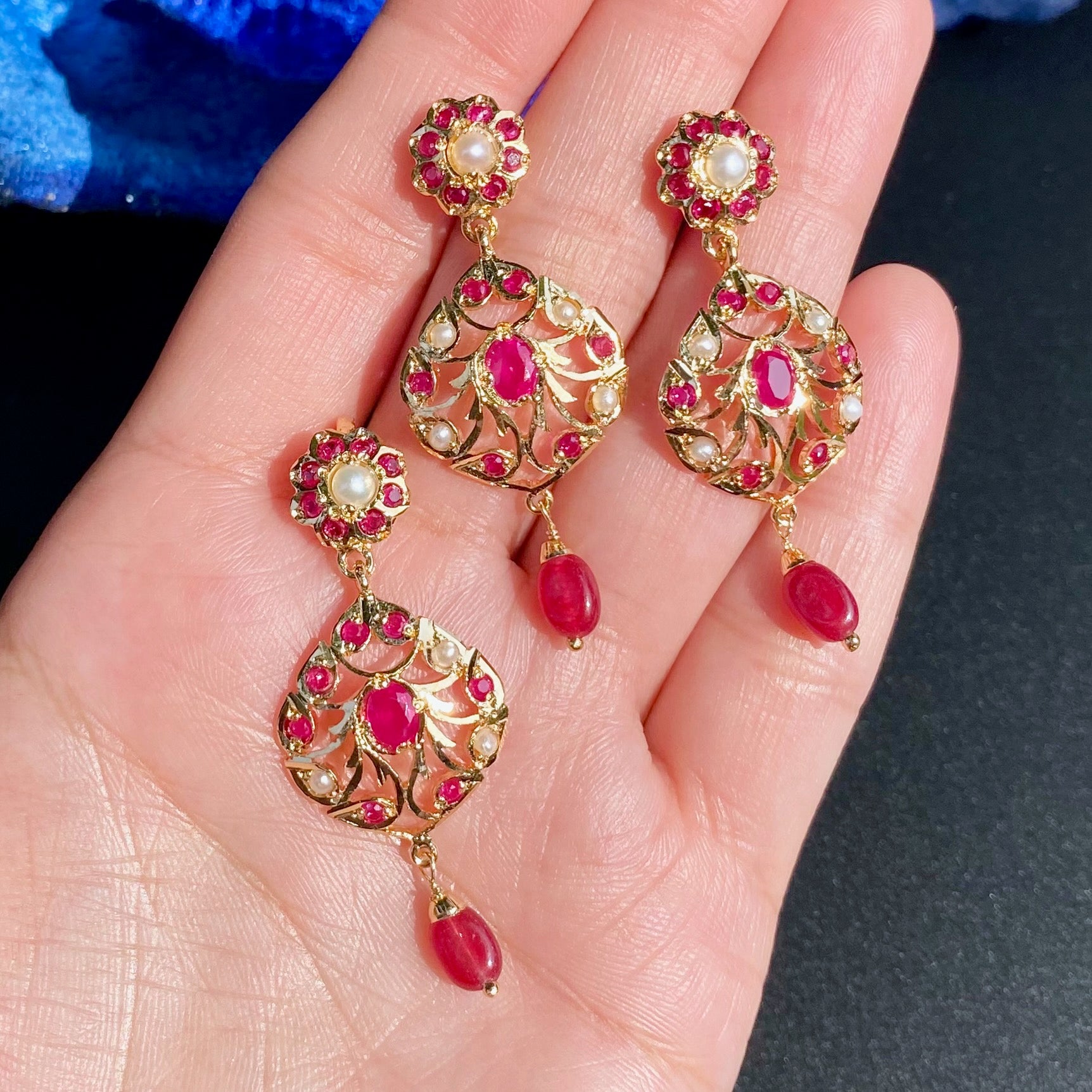 Gold Plated Jadau Pendant Set | Premium Immitation Jewelry  BPS 010