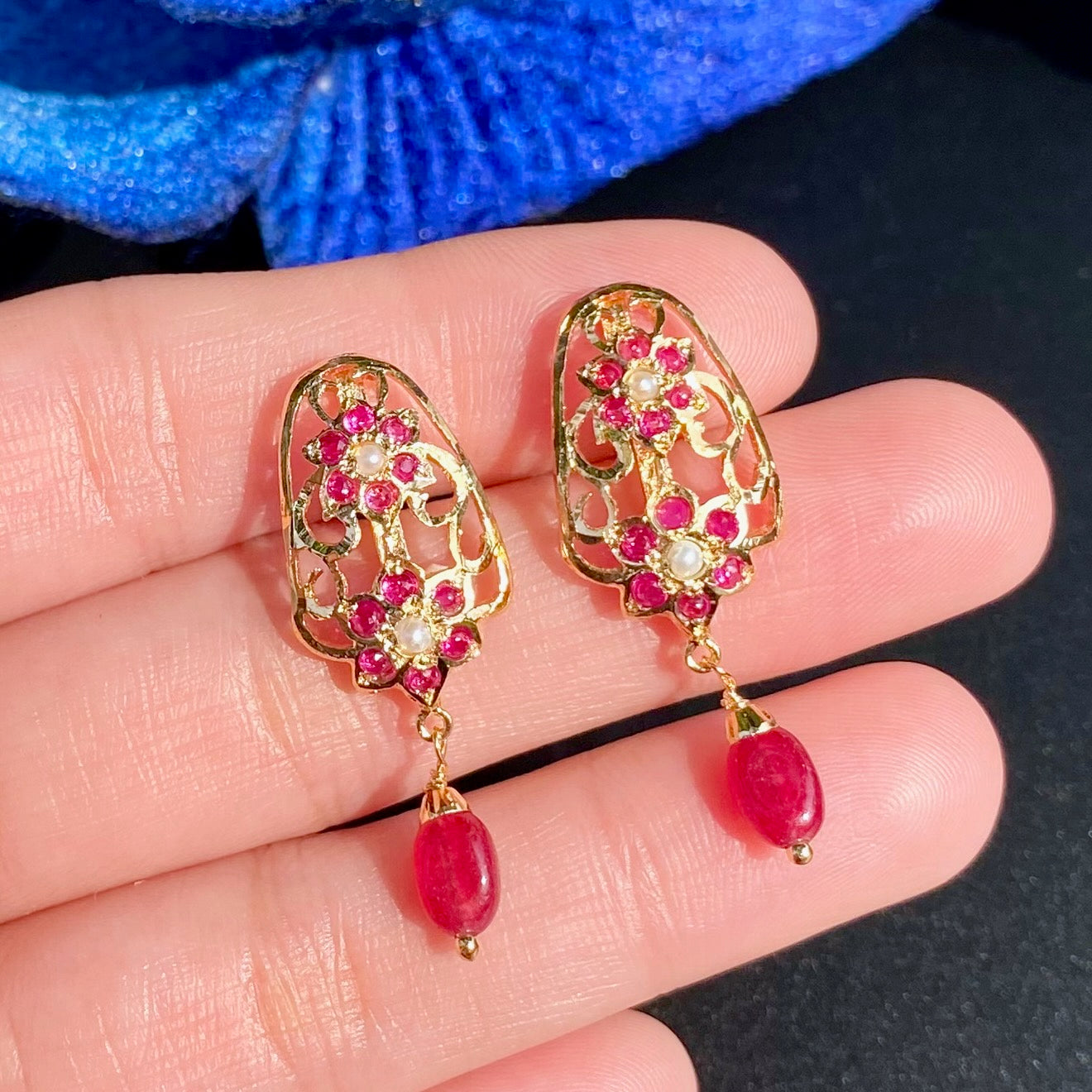 Gold Plated Jadau Pendant Set | Premium Artificial Jewelry  BPS 011