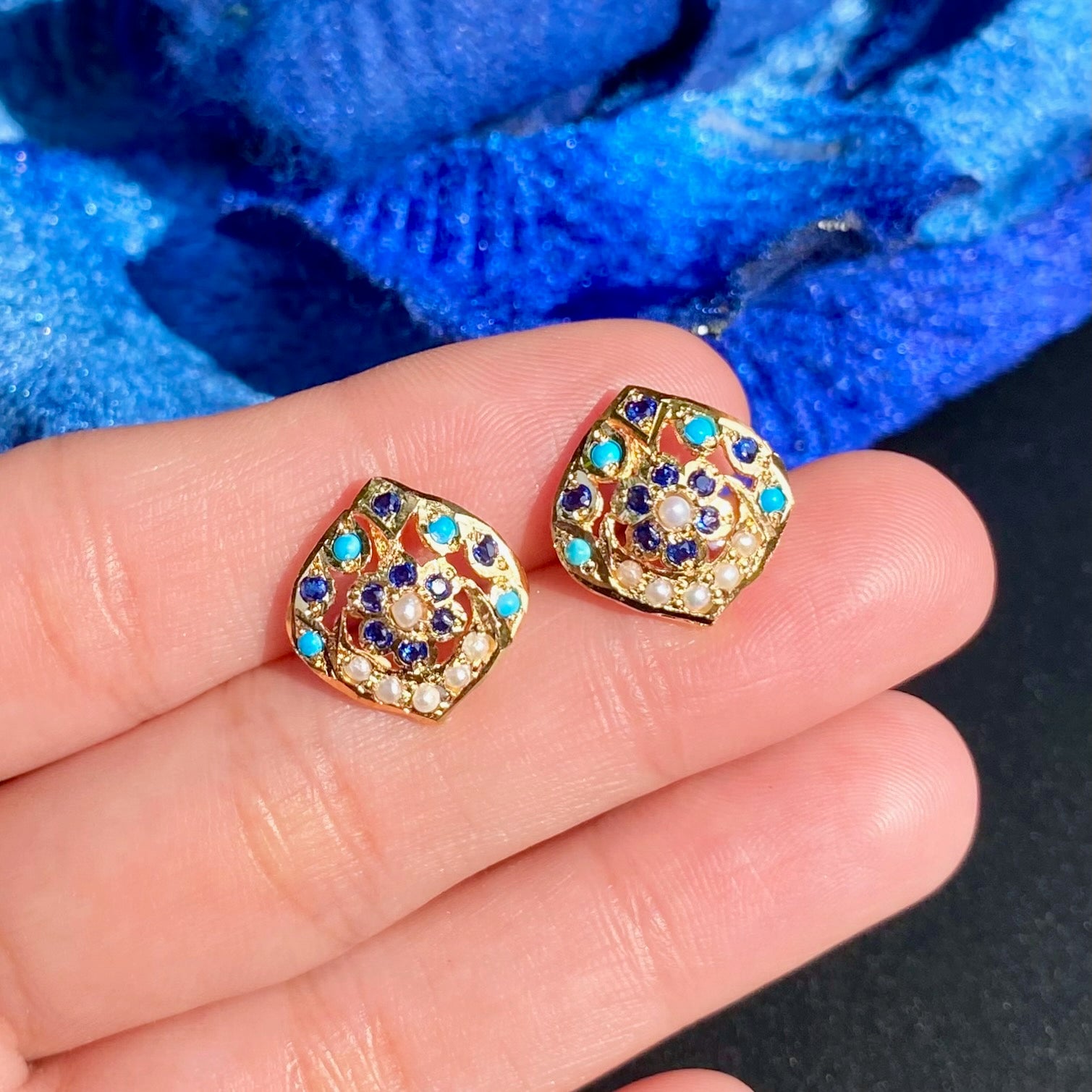 Cute Hyderabadi Style Jadau Tops | Gold Plated on Mixed Metal BER 086