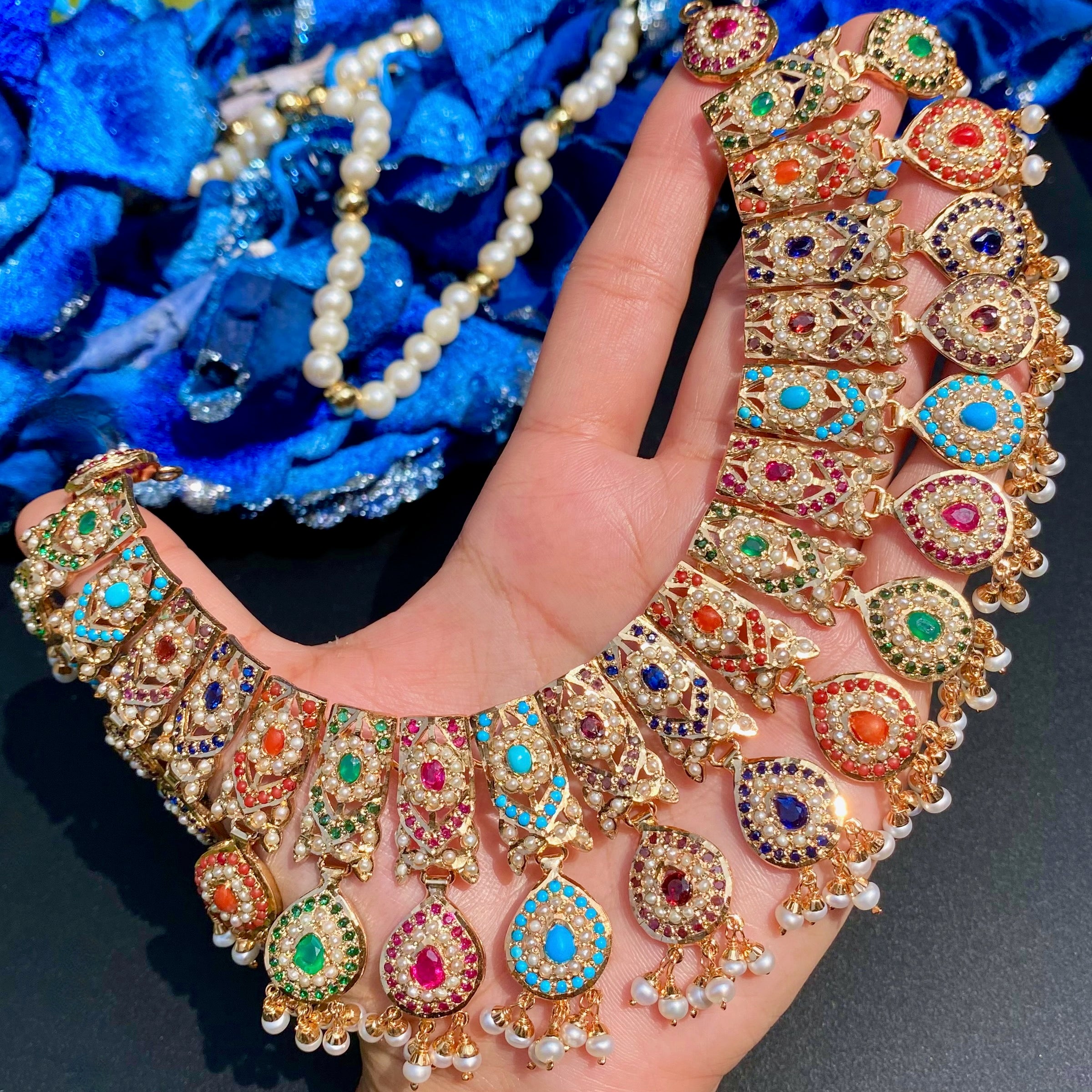 bridal navratna set
