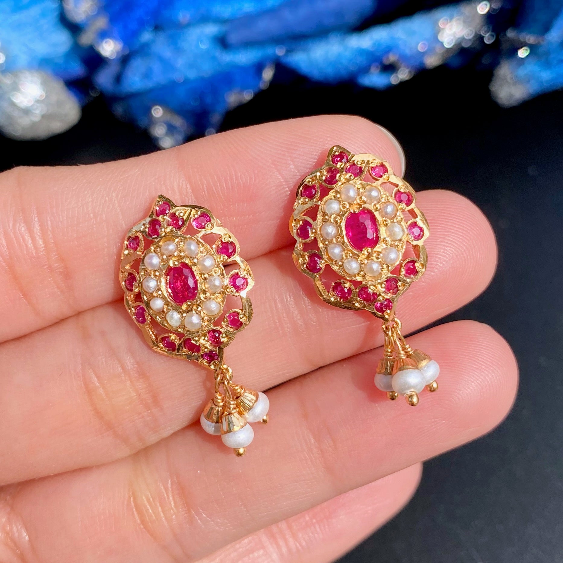 Exquisite Jadau Tops for Women | Gold Plated on Mixed Metal Base BER 106