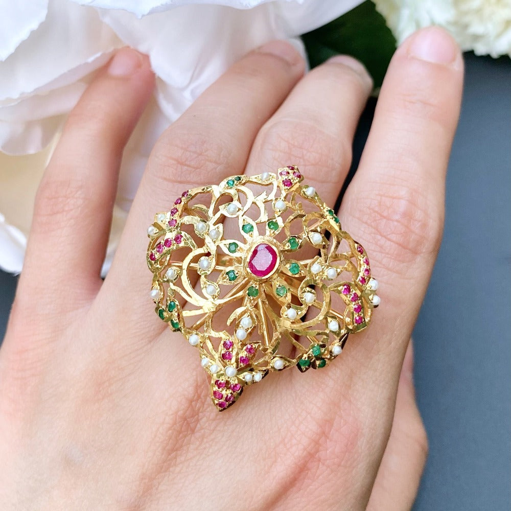 gold plated ring for women