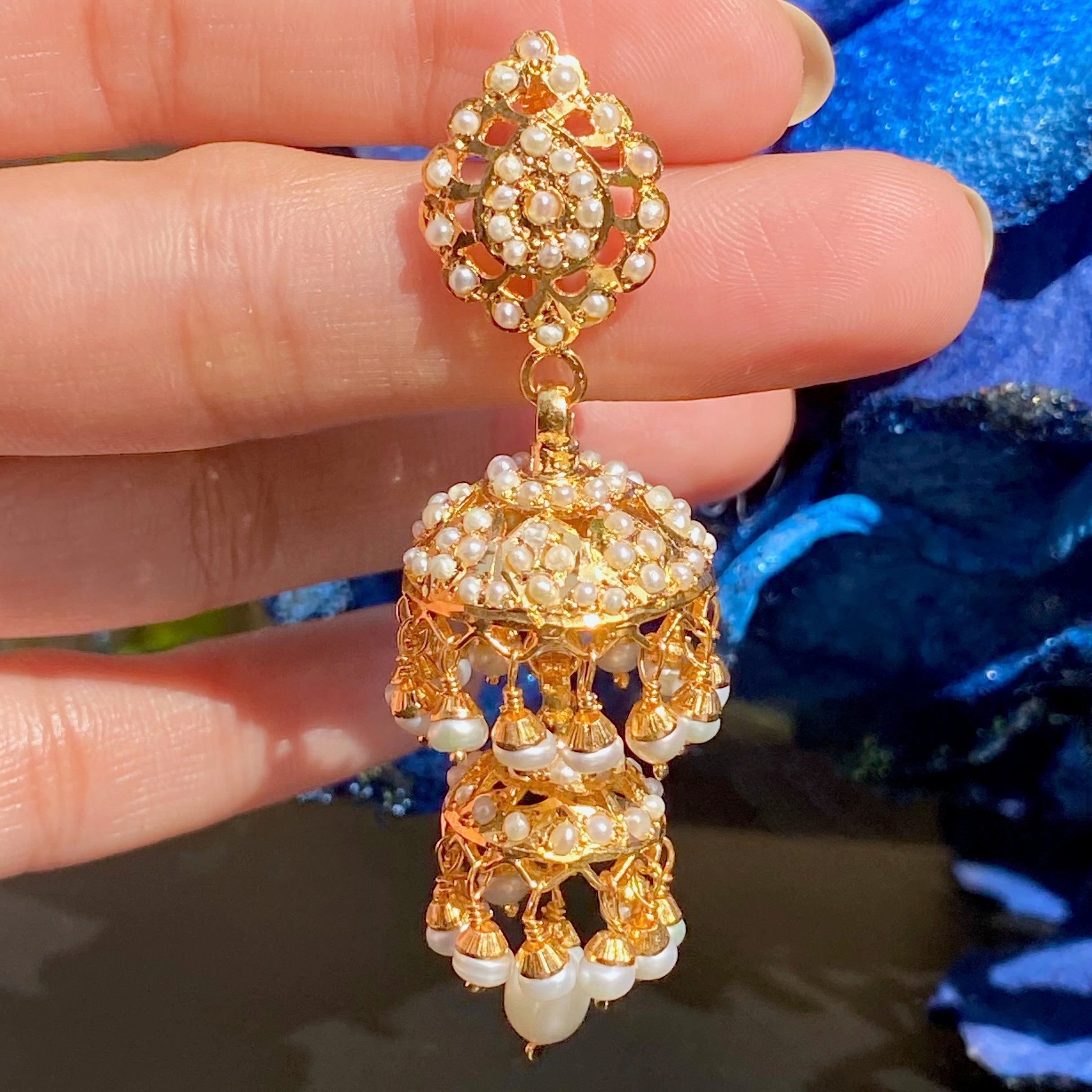 hyderabadi double jhumka