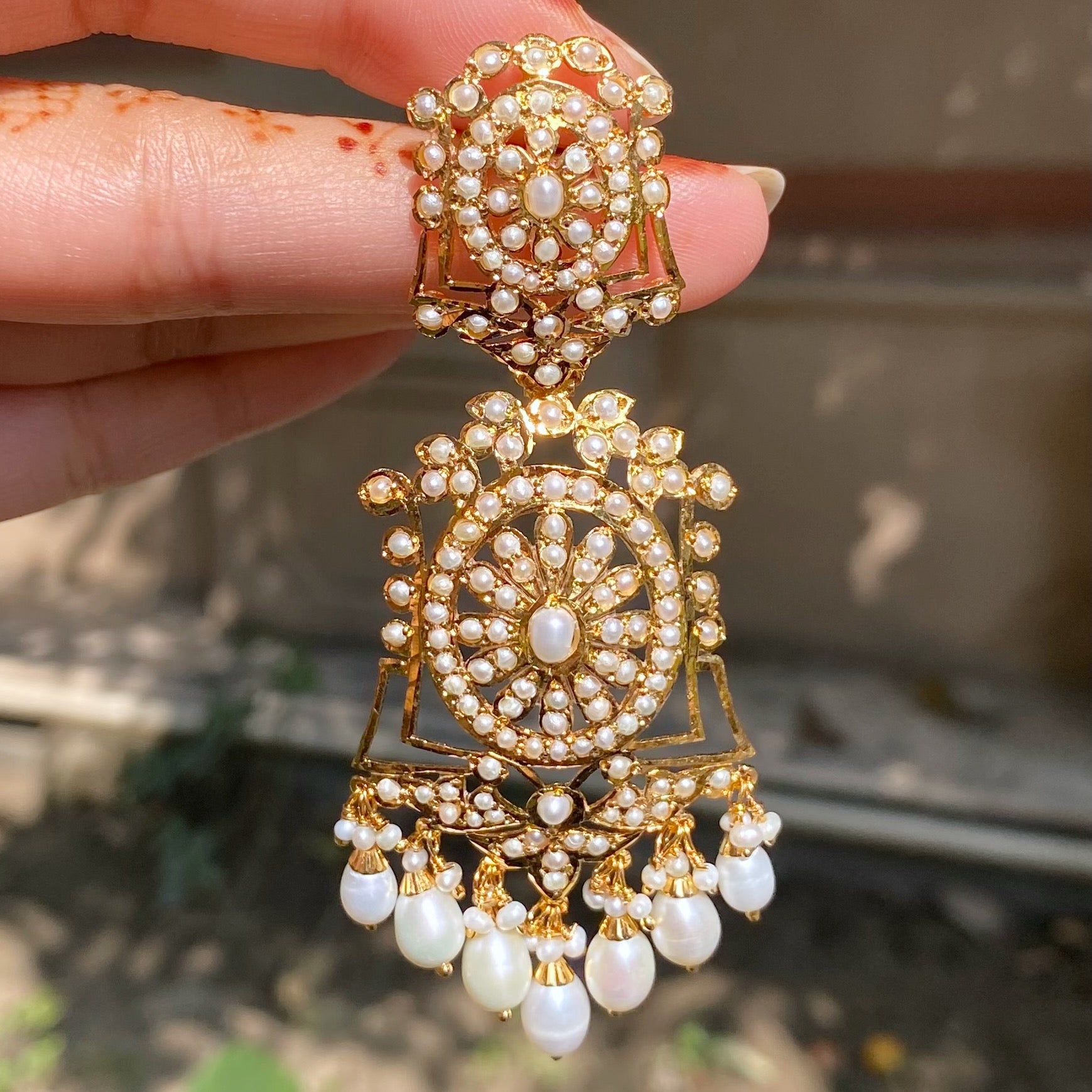 victorian pearl earrings