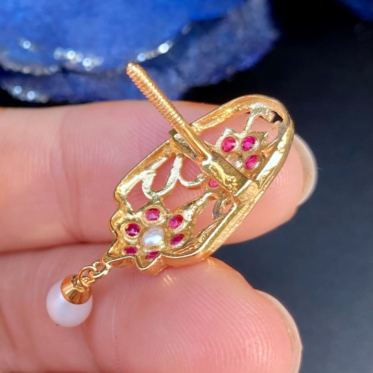 ruby studs