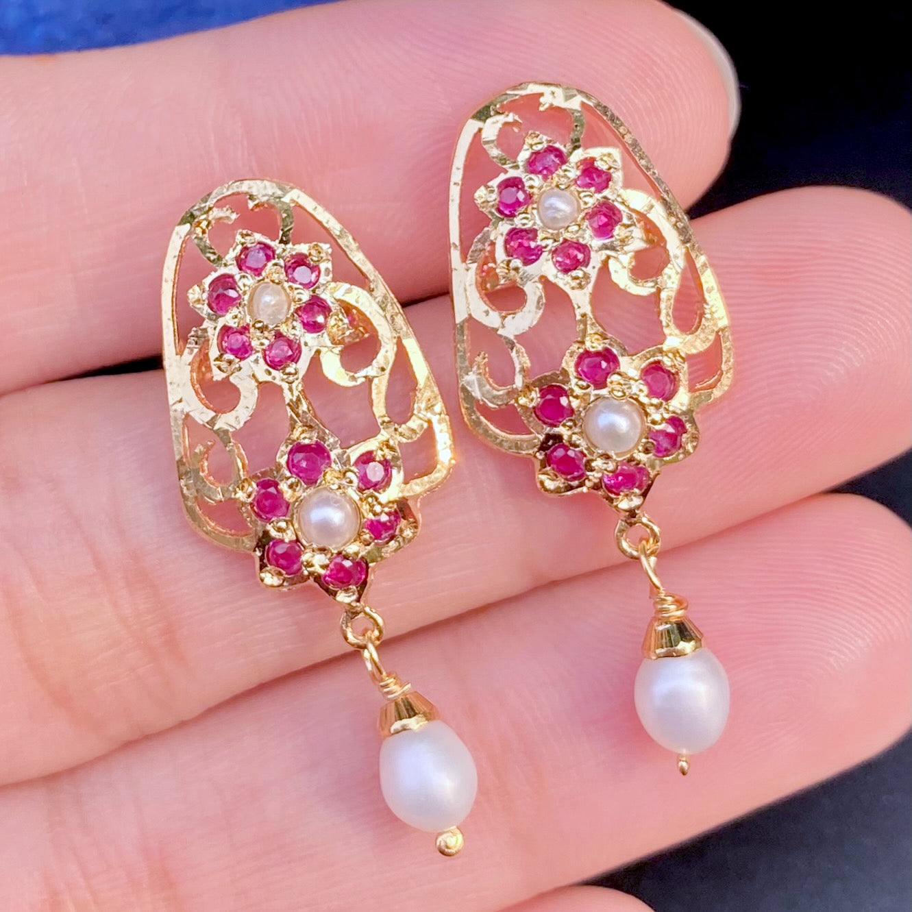 ruby studs