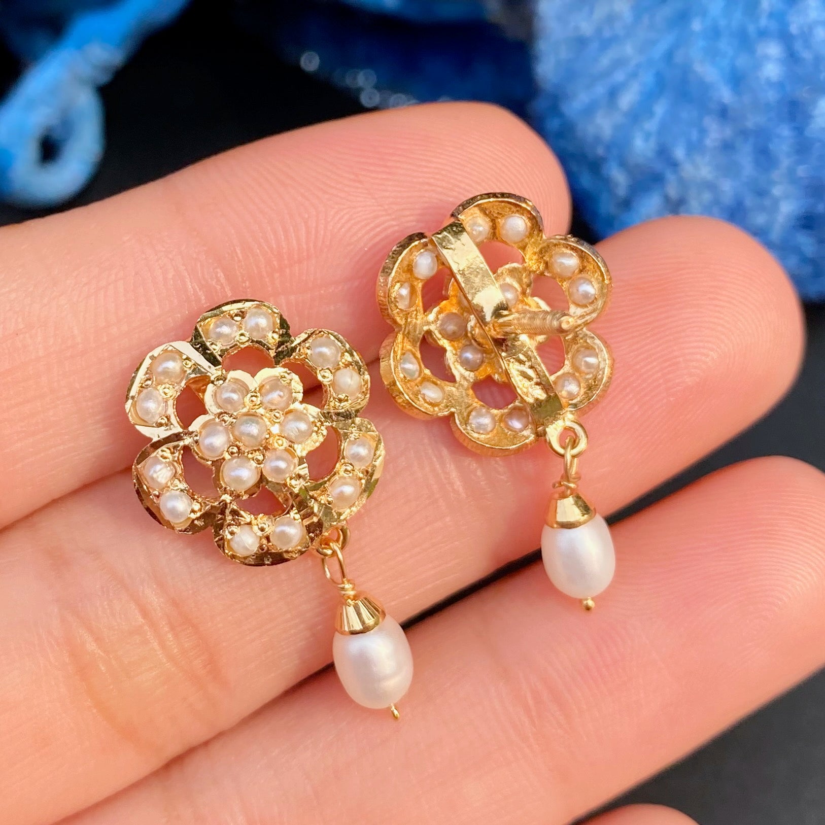 small real pearl studs