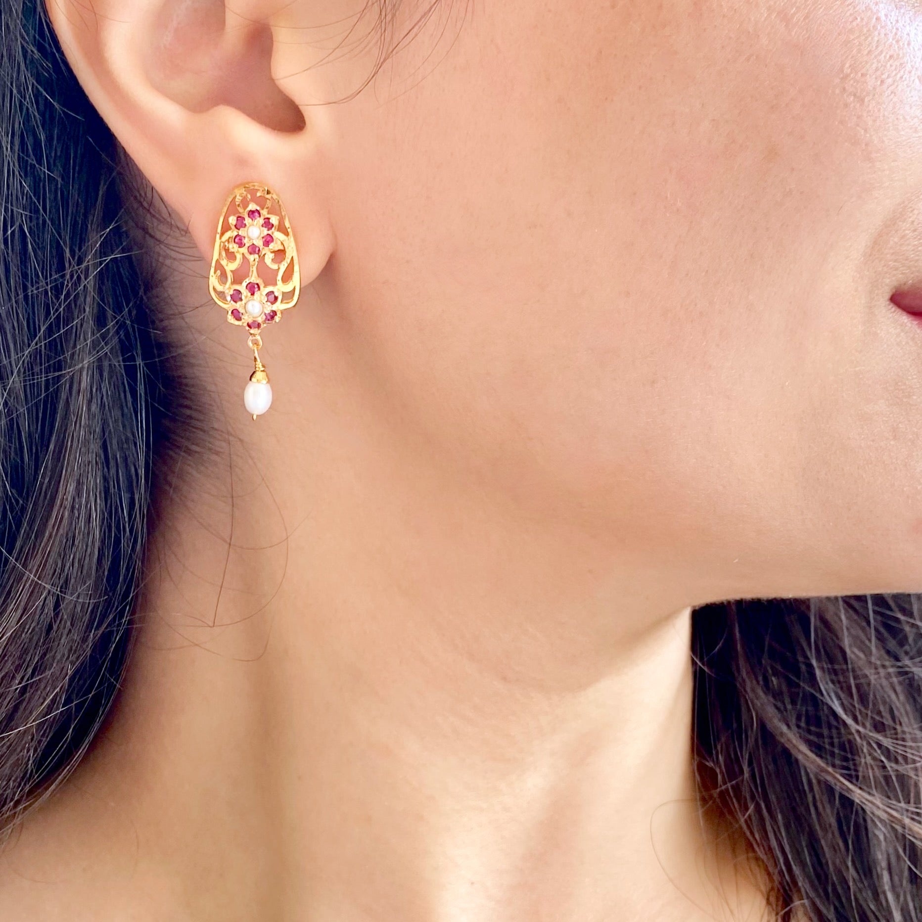 ruby studs