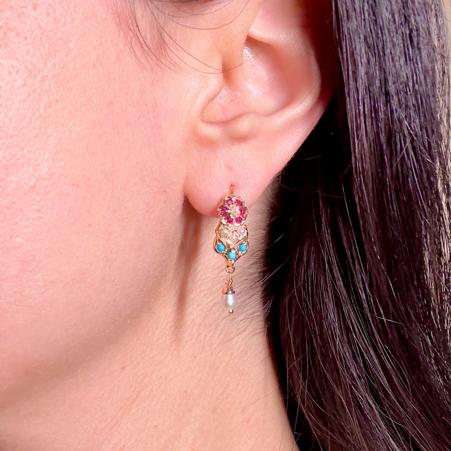 exquisite fish hook earrings