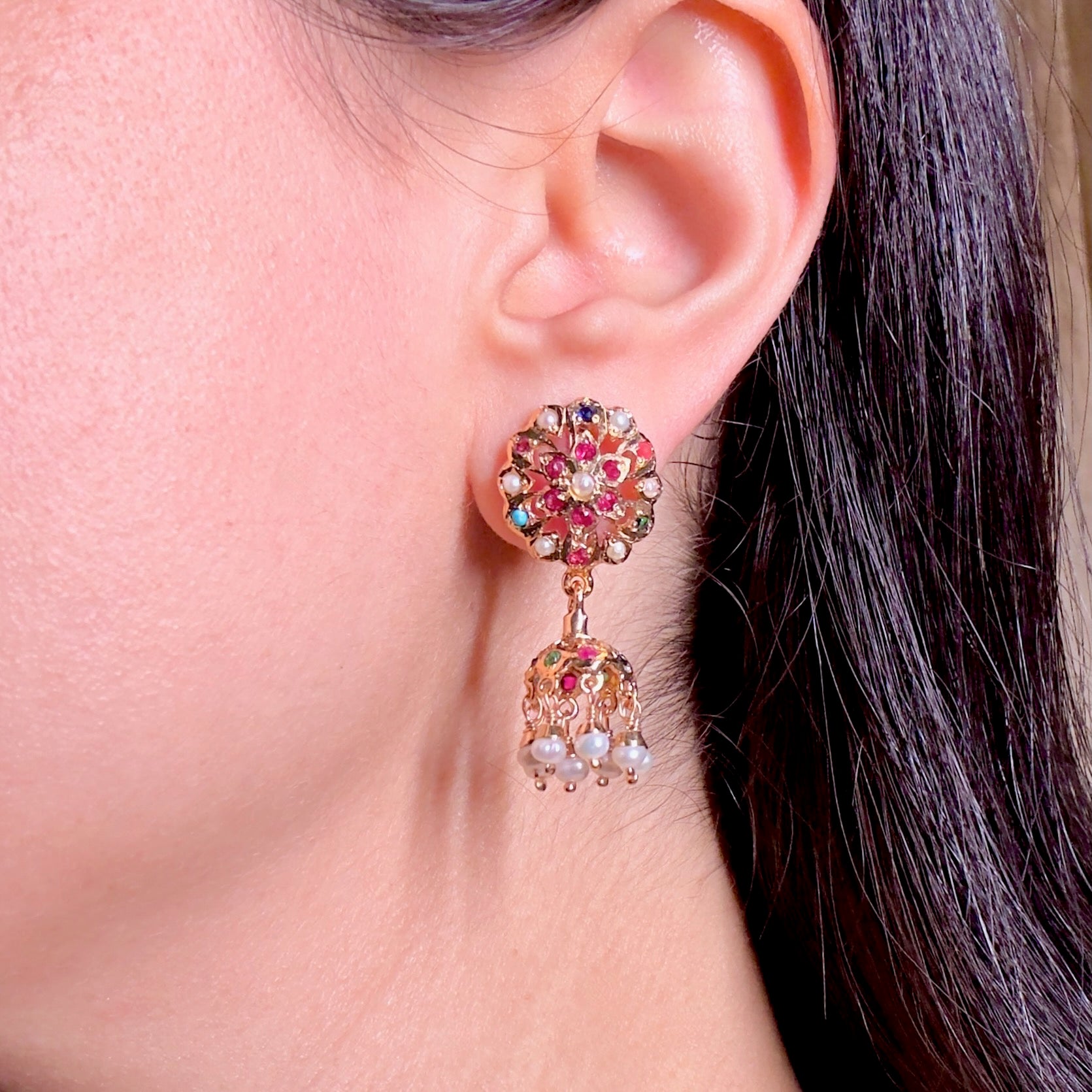 south indian jhumka