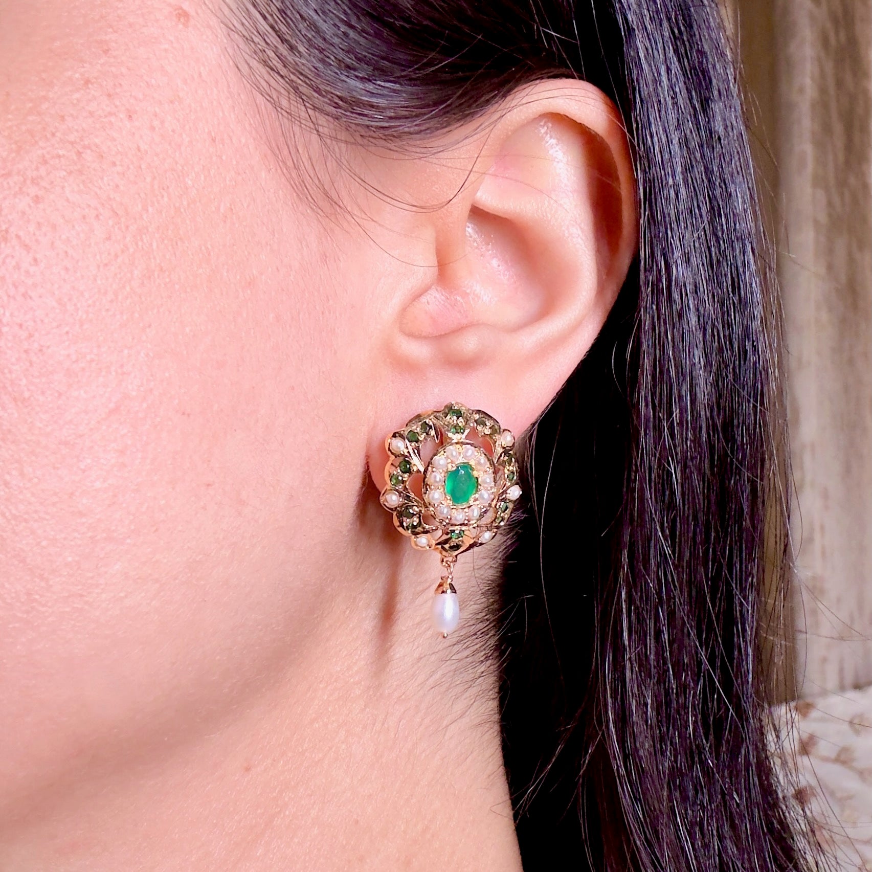 colorstone earrings