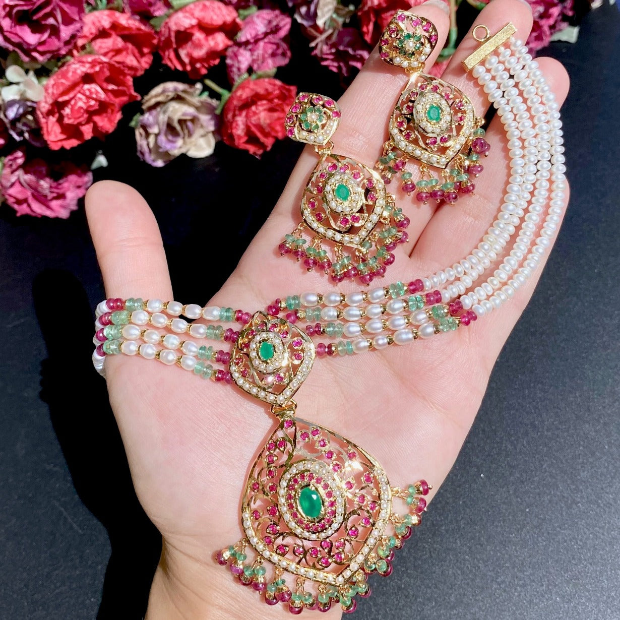 traditional jadau choker online