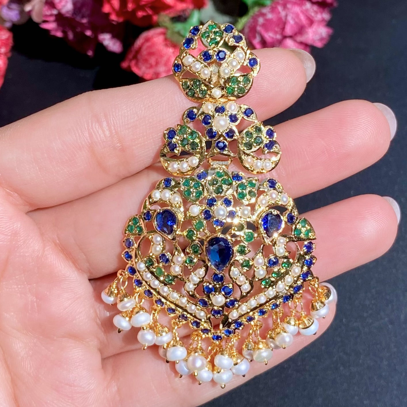 mughal period inspired jadau necklace set