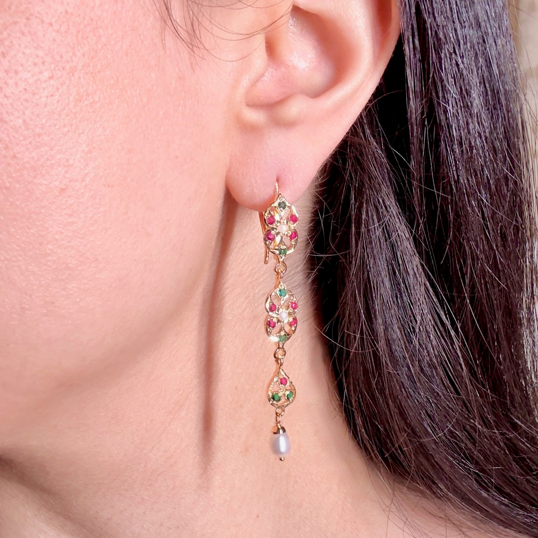 tall slender earrings