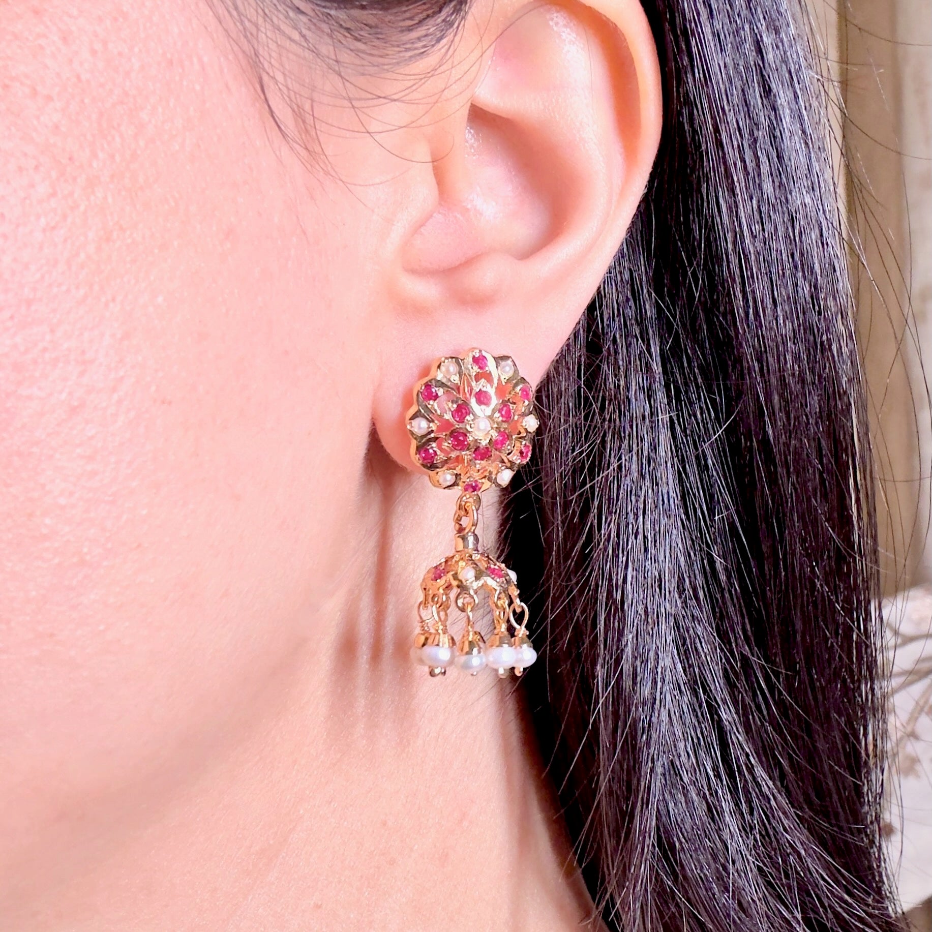 small delicate jhumki
