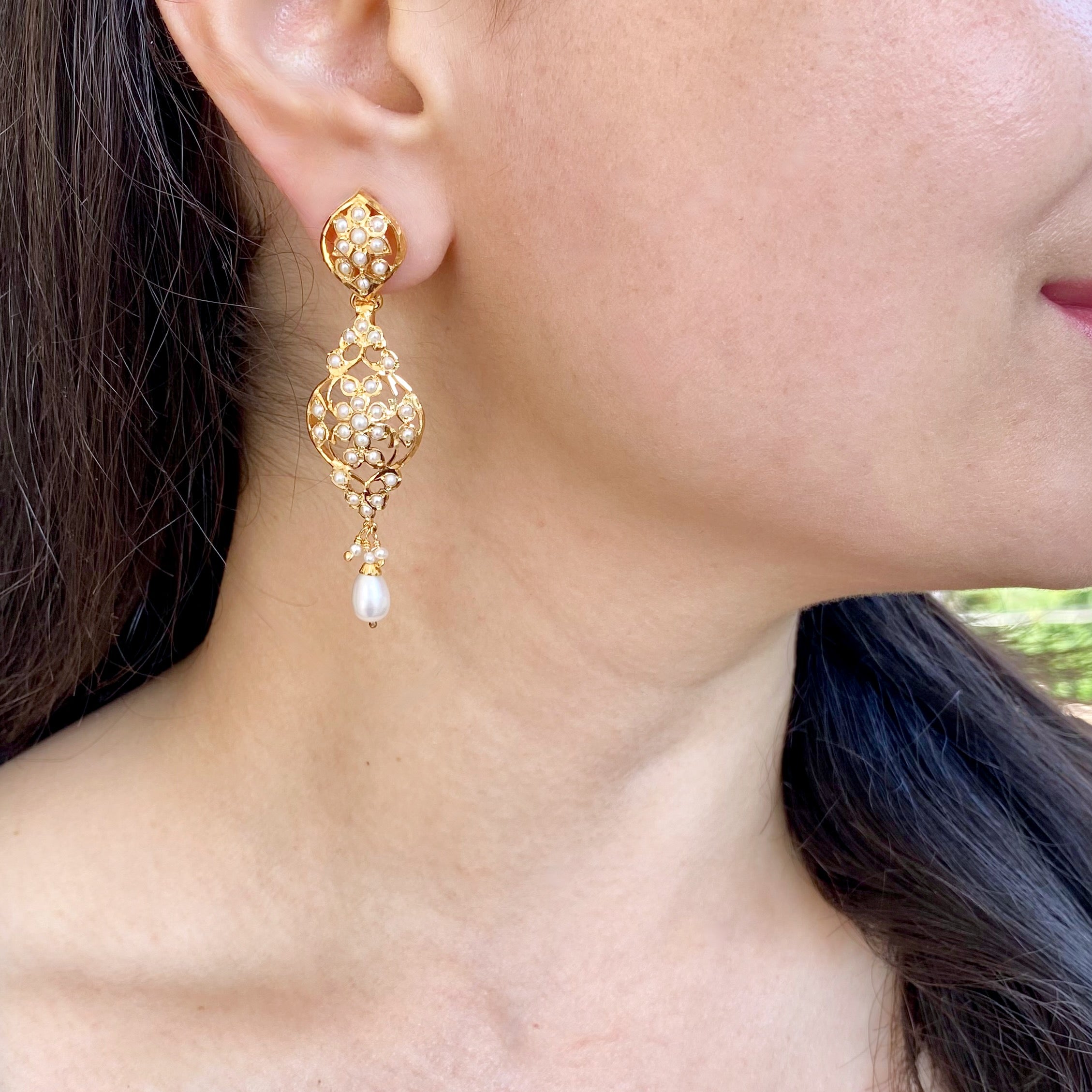 pearl earrings for gifting girls