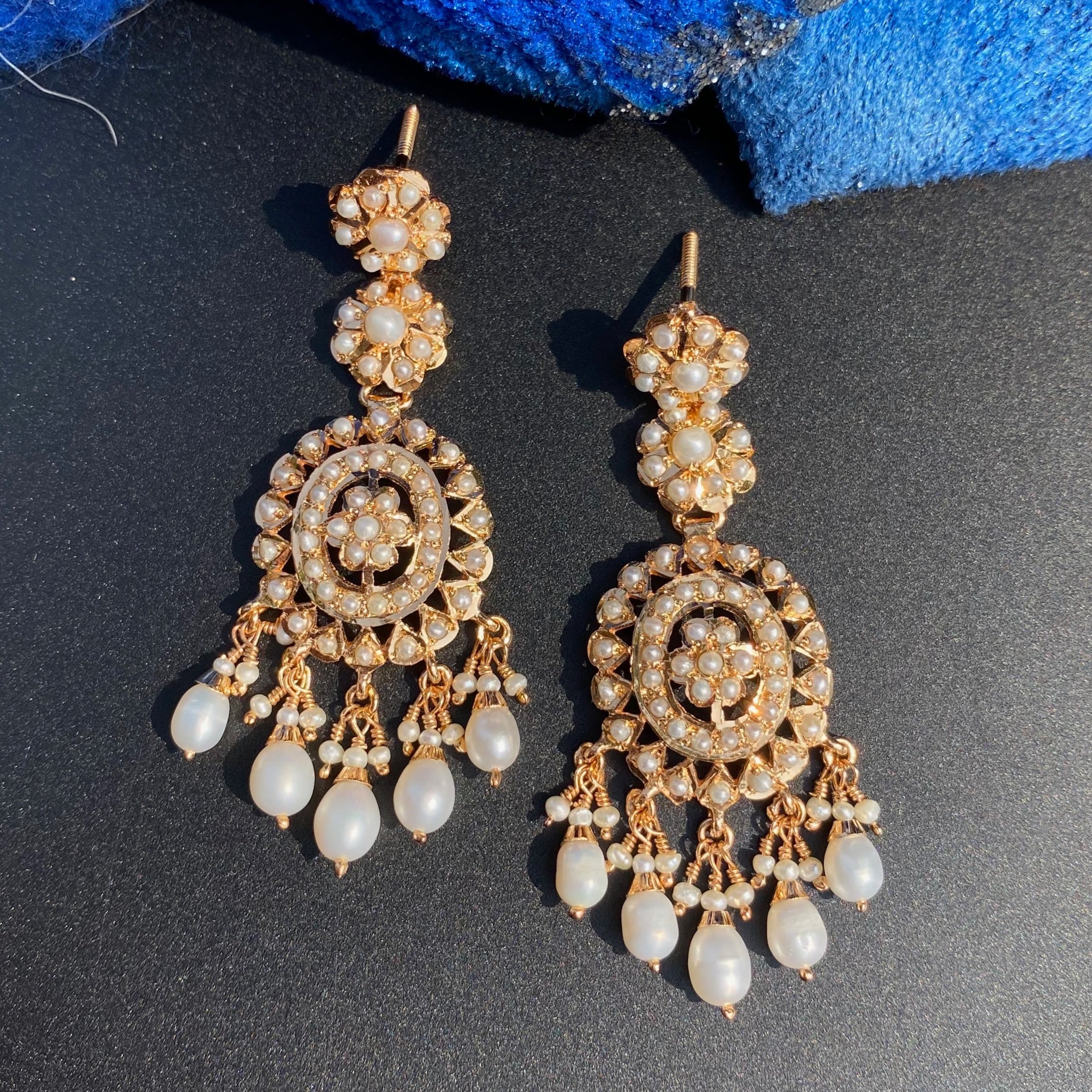 Cute Pearl Earrings For Women | Gold Plated on Sterling Silver ER 697