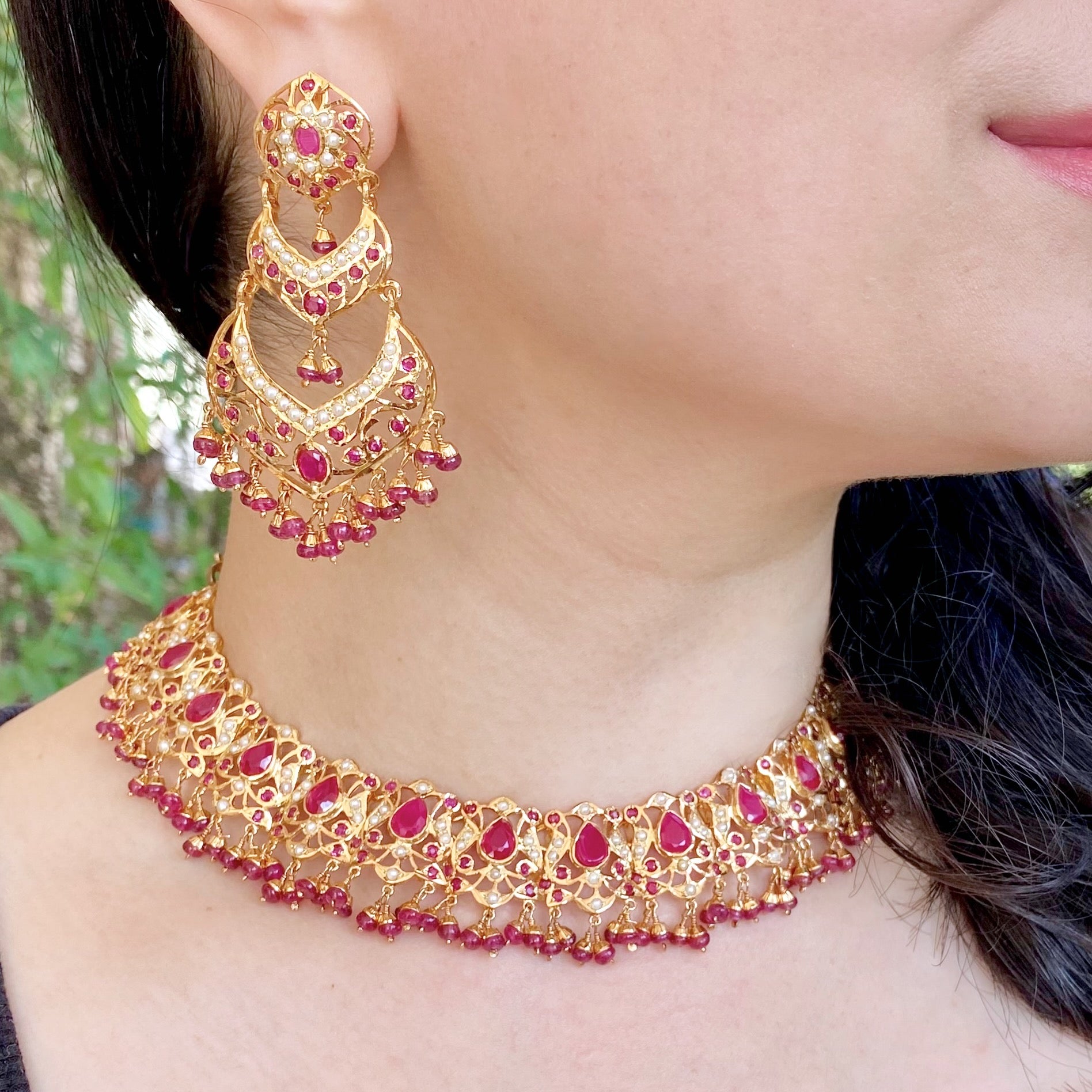 ruby jadau set