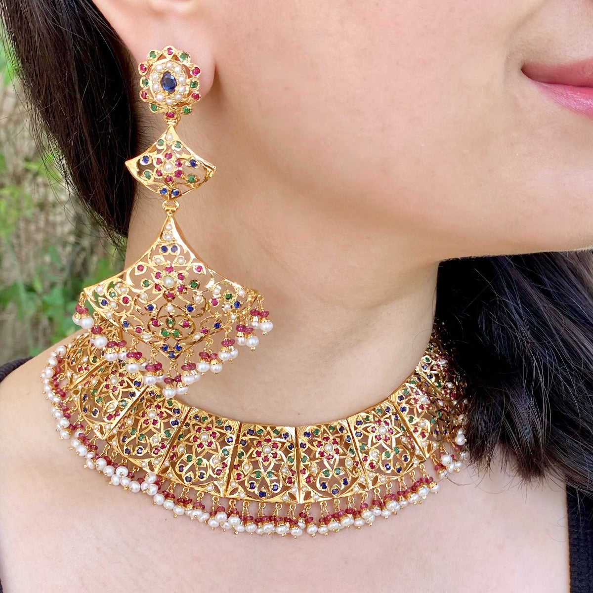 traditional indian jewelry set