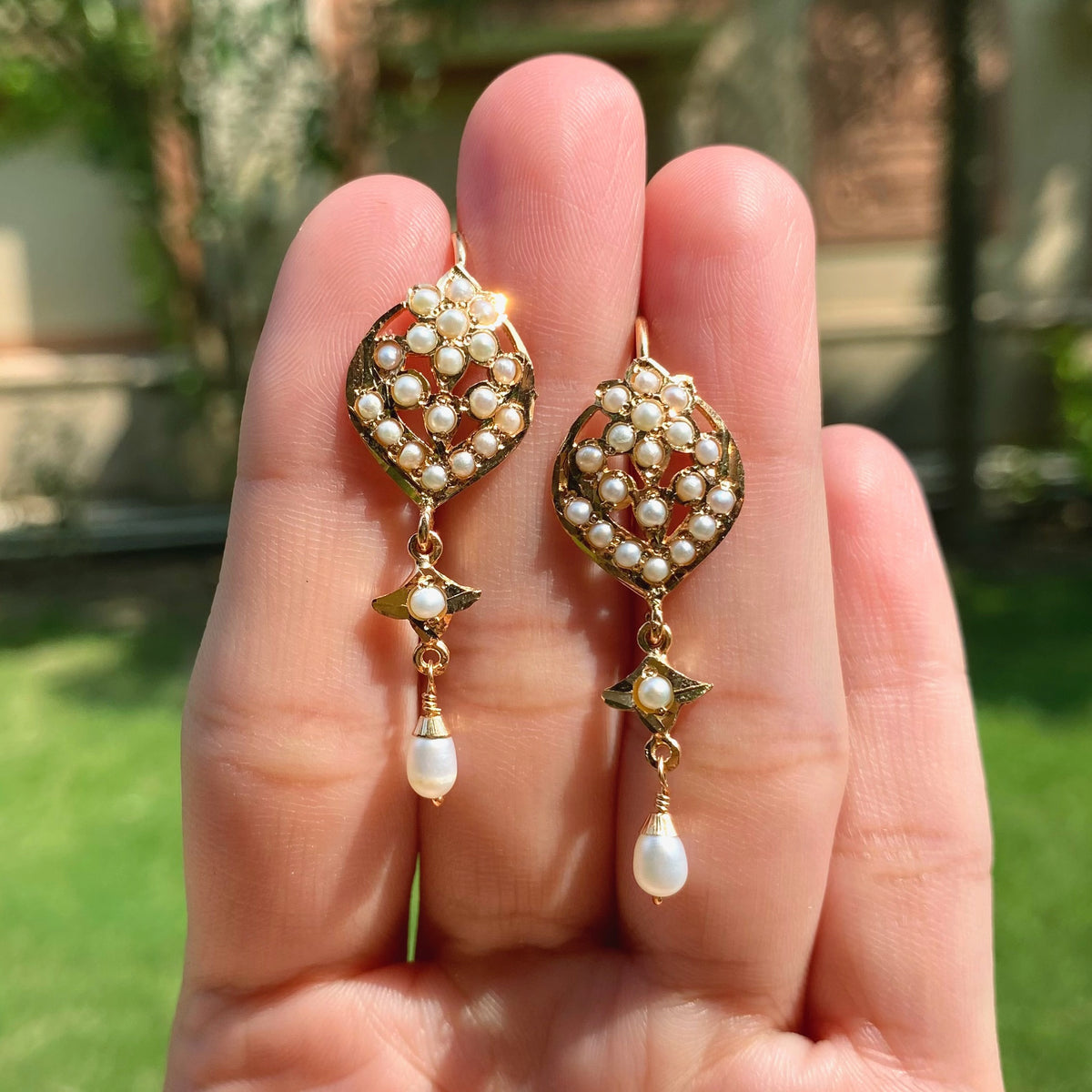Fish hook Style Cute Pearl Earrings Earrings ER 782