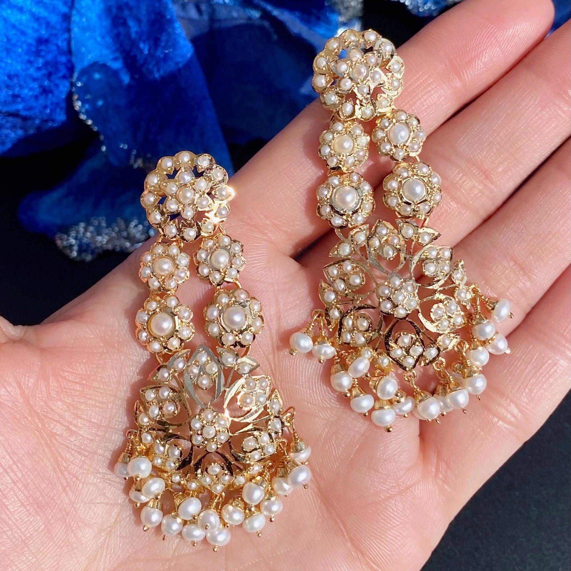 Pearl Set For Women | Fine Gold Plated Indian Pearl Jewelry NS 374